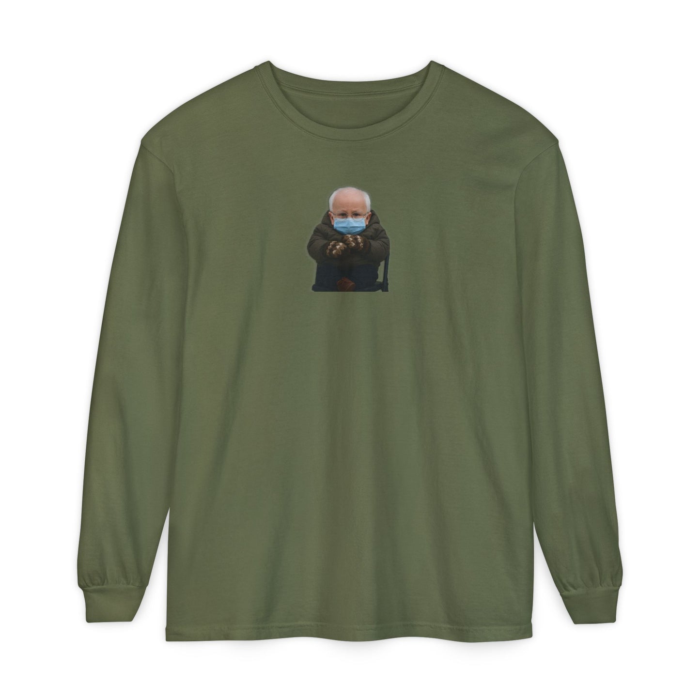 Mittens Long Sleeve Shirt - Bernie Sanders