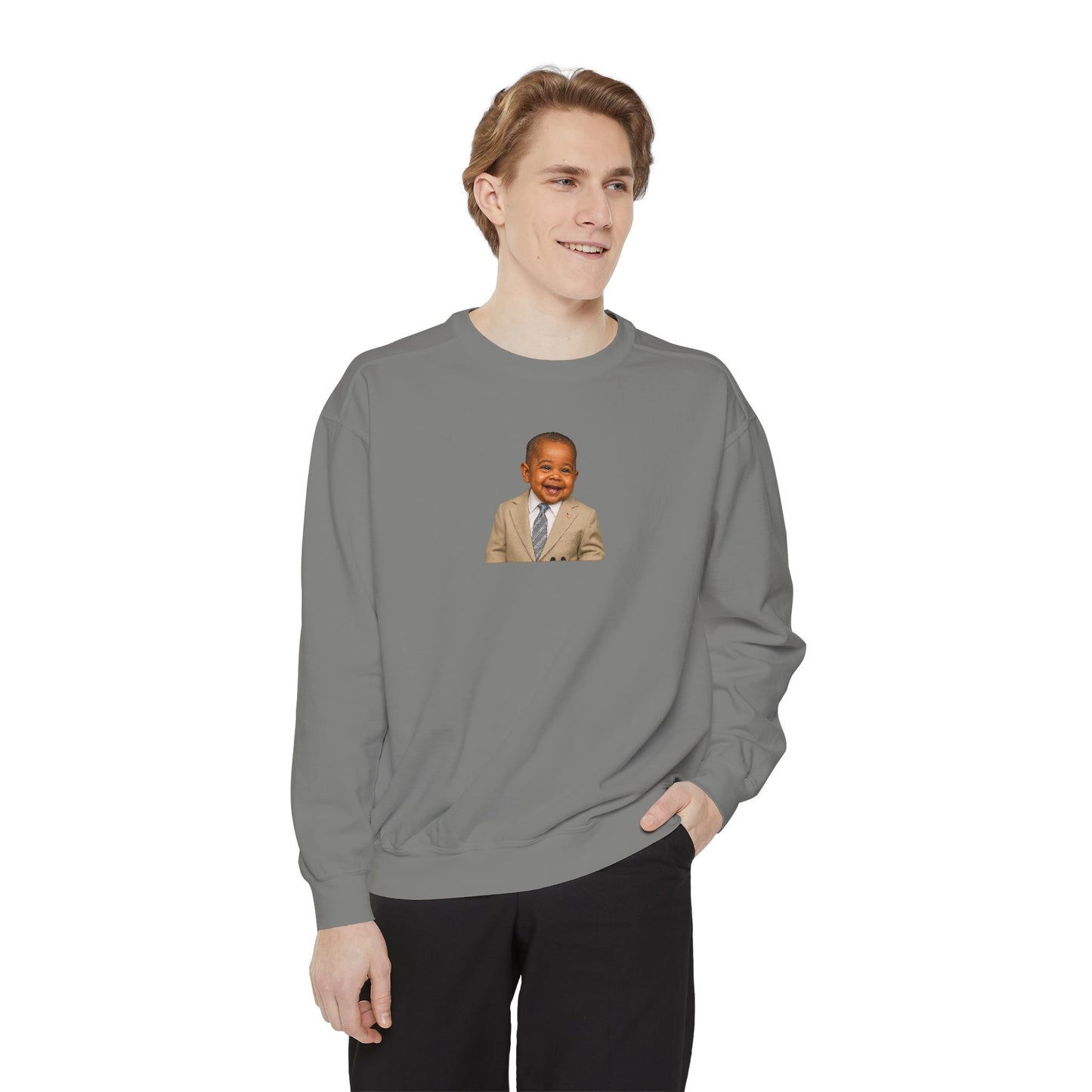 "Yes We Tan" Crewneck Sweatshirt - Barack Obama