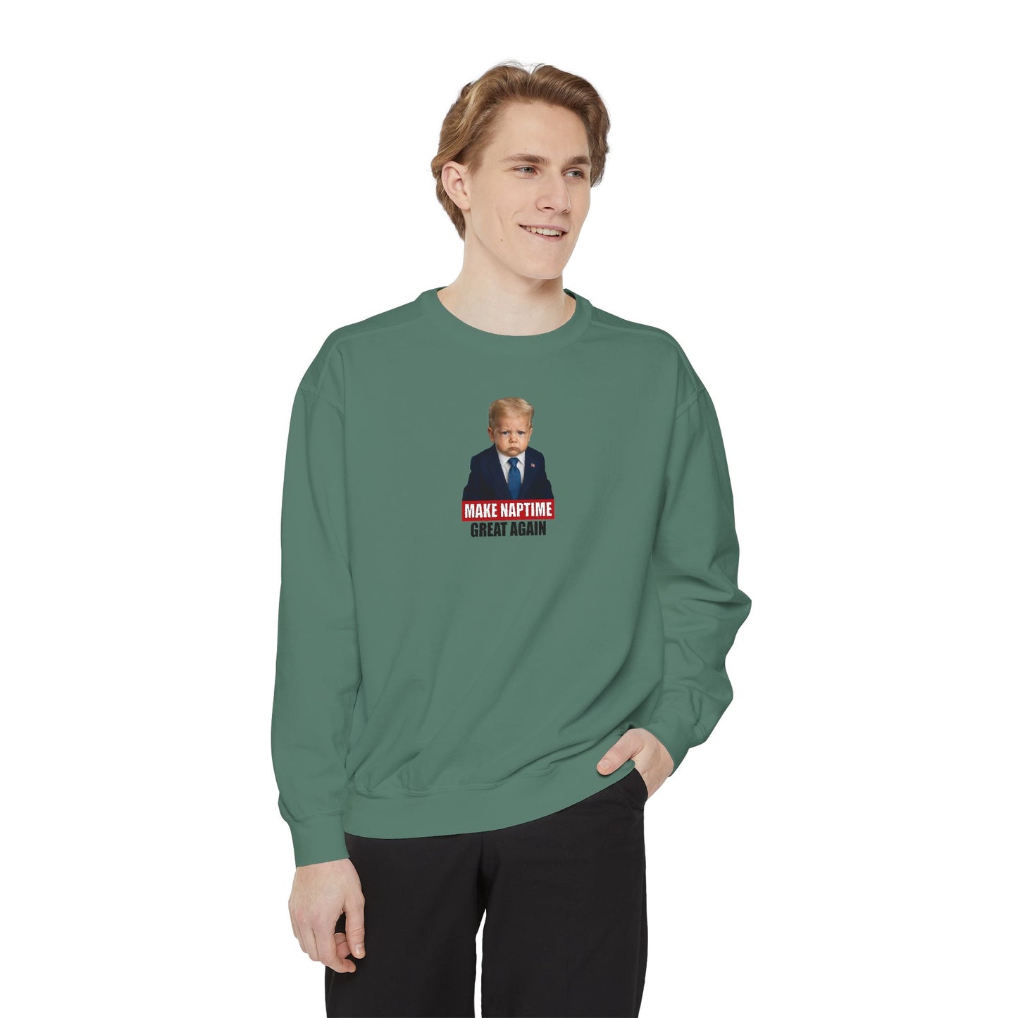 Make Naptime Great Again Crewneck Sweatshirt - Donald Trump