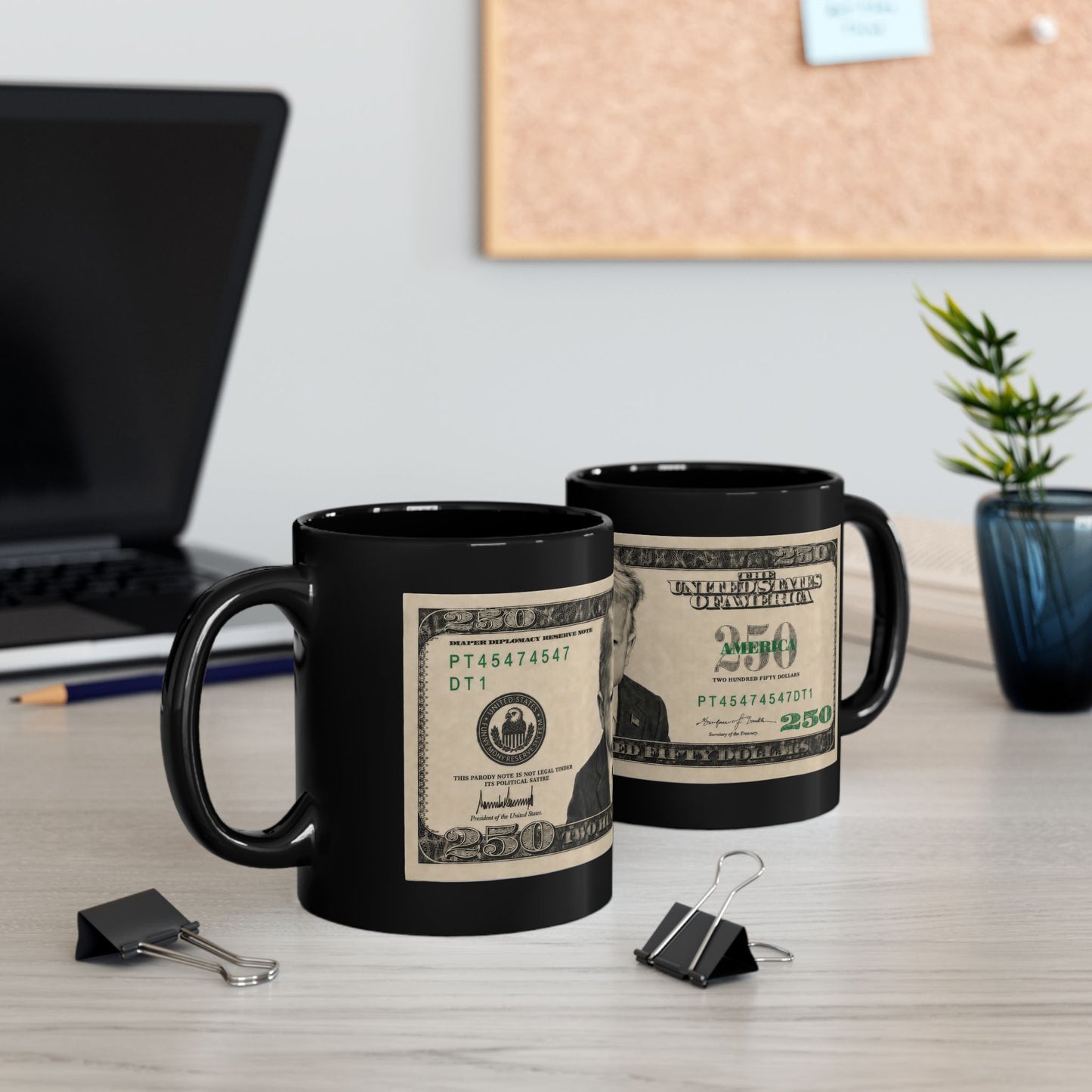 "Make America 250 Again" Black Mug - Donald Trump