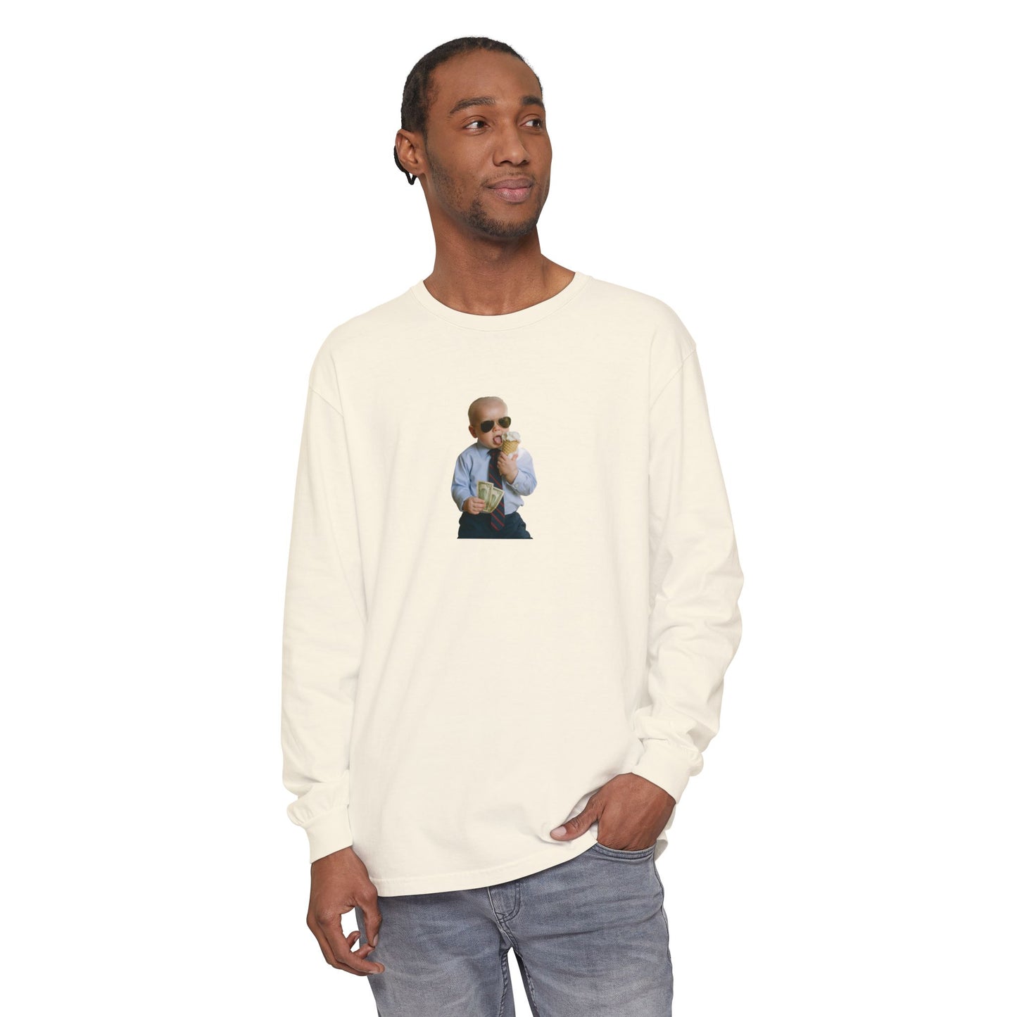Just a Kid From Scranton...With Ice Cream Long Sleeve Shirt - Joe Biden