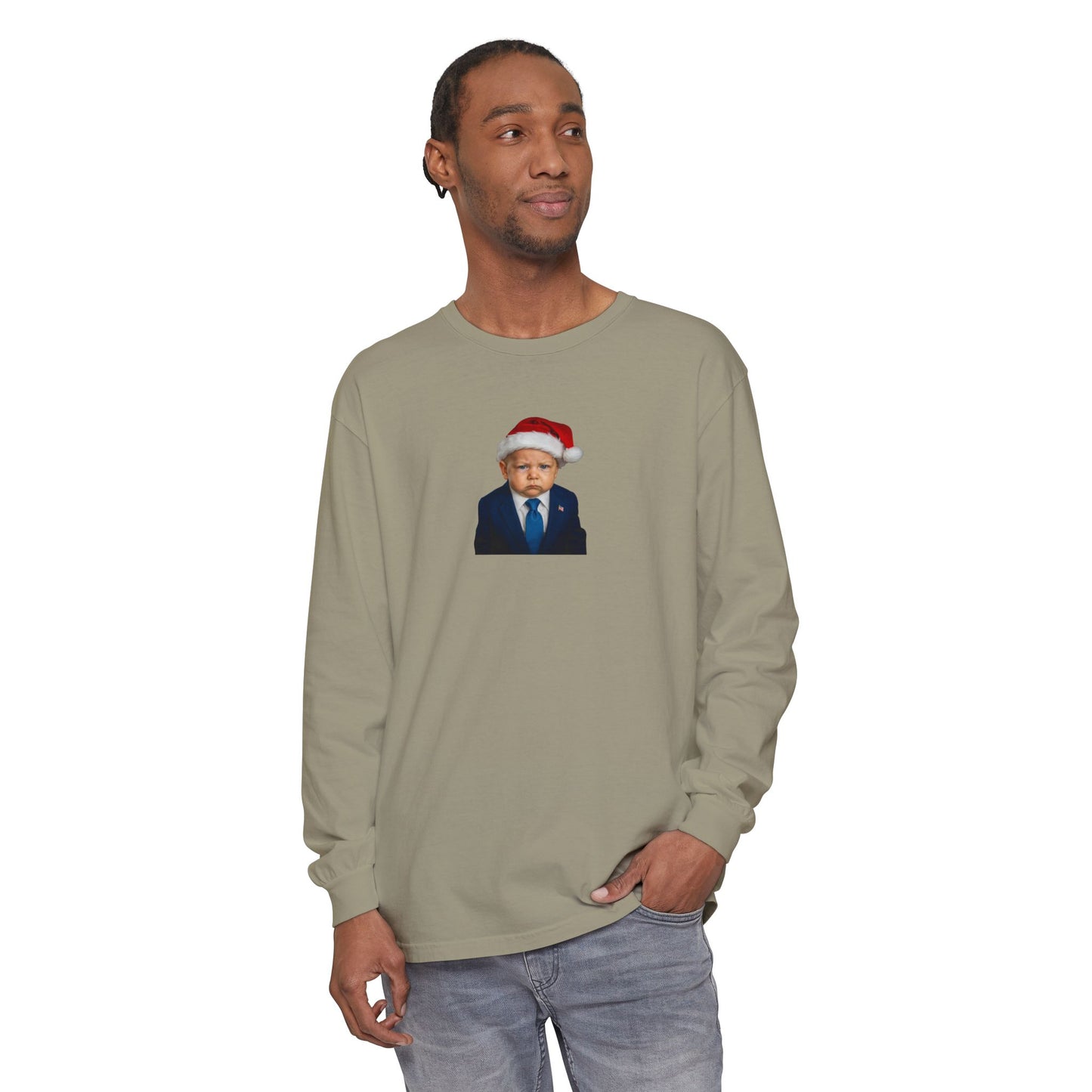 Make Christmas Great Again Long Sleeve Shirt - Donald J. Trump