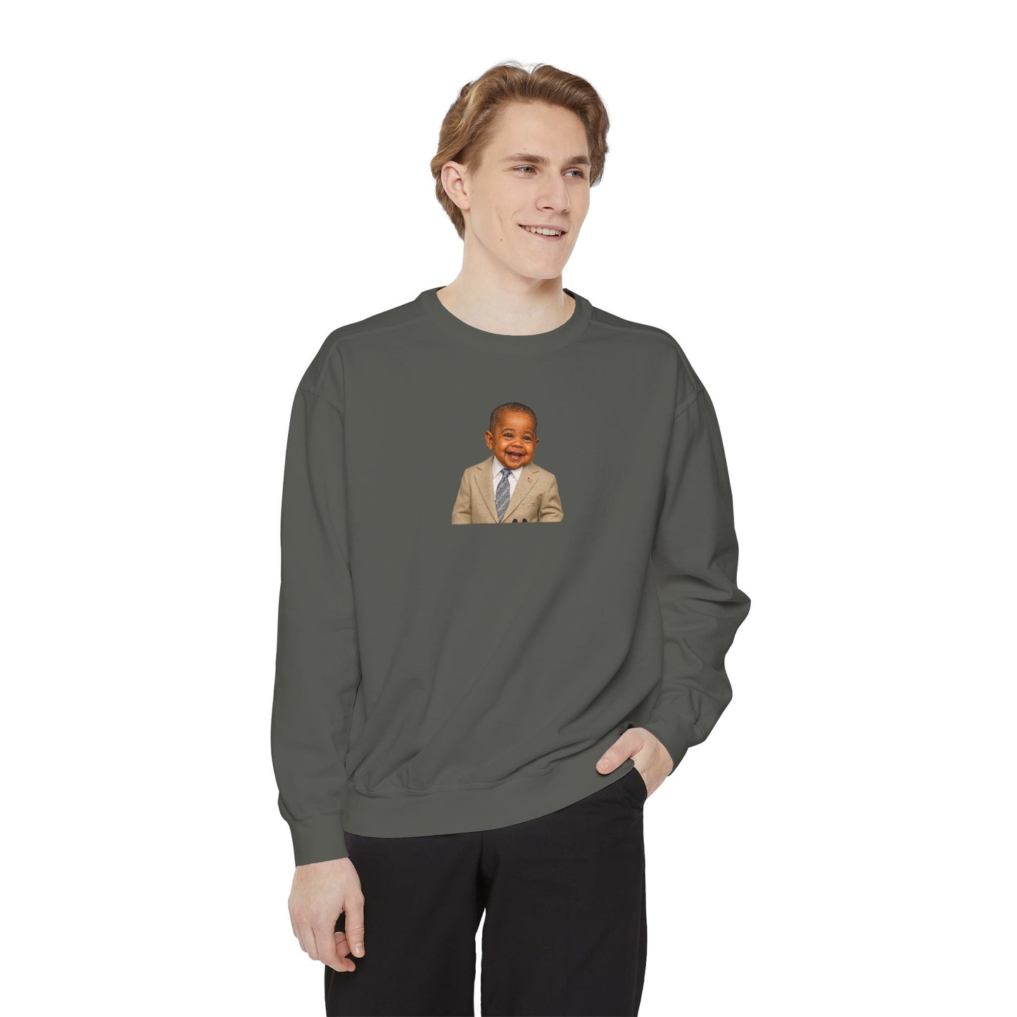 "Yes We Tan" Crewneck Sweatshirt - Barack Obama