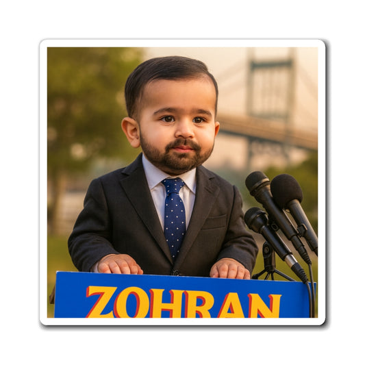 Fridge-Sized Mandate Magnet - Zohran Mamdani