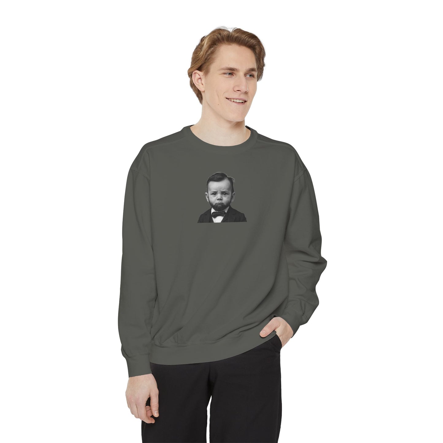 Cabinet-Level Cozy Crewneck Sweatshirt - Abraham Lincoln