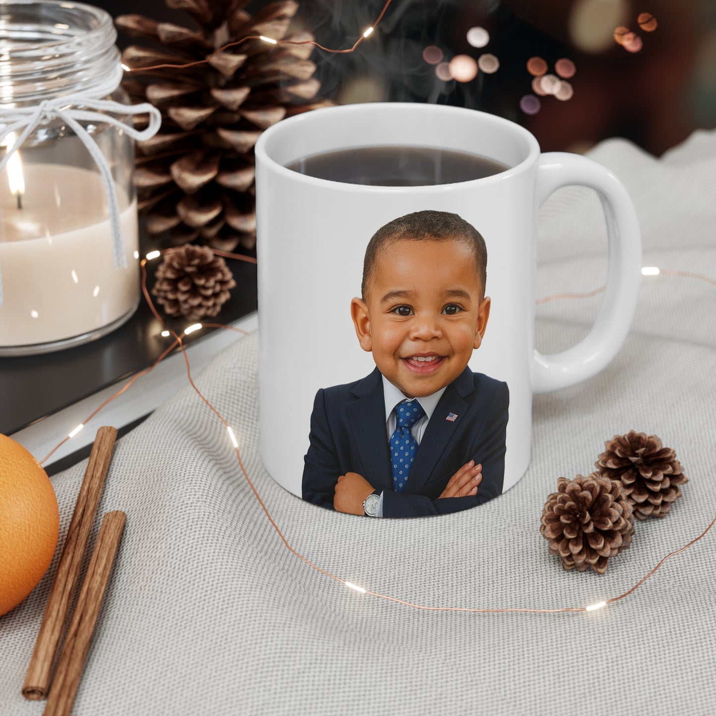 Yes We Caffeine Mug - Barack Obama
