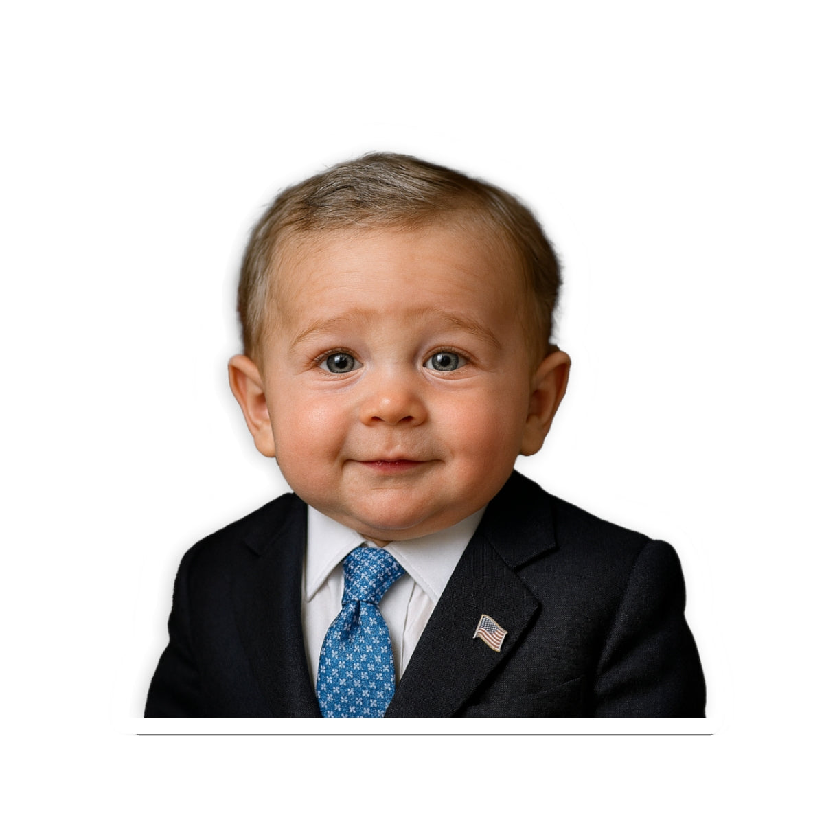 Stickin’ to My Guns (and Your Laptop) Sticker - George W. Bush