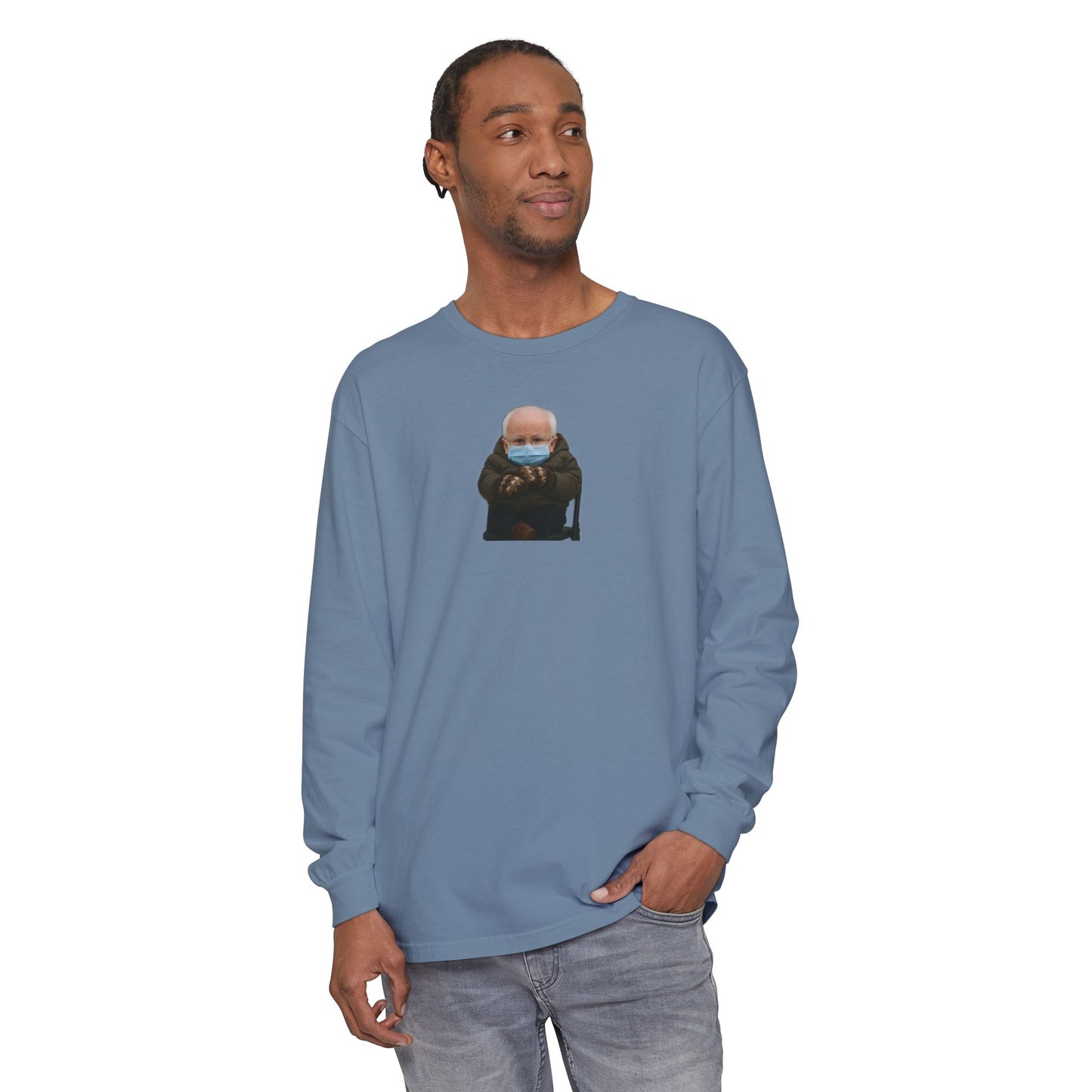 Mittens Long Sleeve Shirt - Bernie Sanders