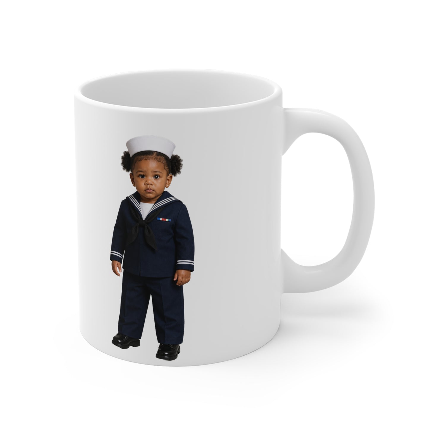 Watchstander Mug - Navy Modern Dress Uniform Black Female