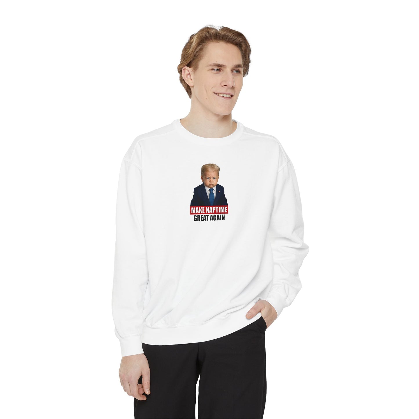 Make Naptime Great Again Crewneck Sweatshirt - Donald Trump