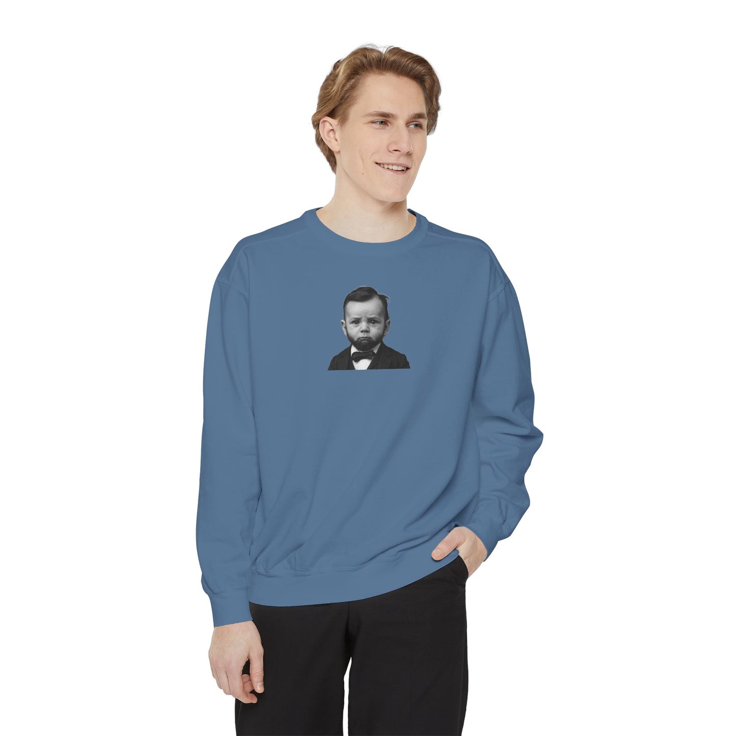 Cabinet-Level Cozy Crewneck Sweatshirt - Abraham Lincoln