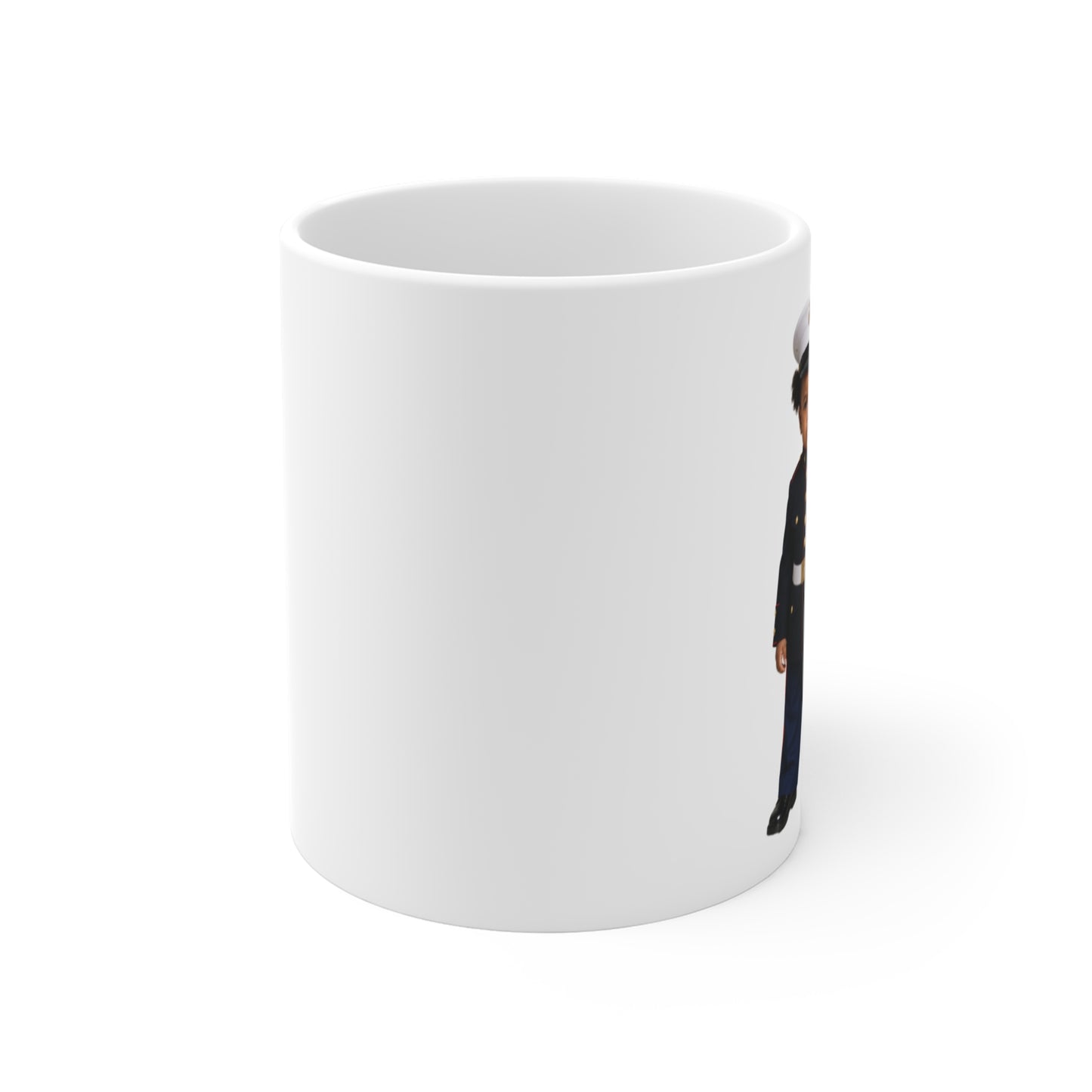 Tiny Command Mug - Marine Corps Modern Dress Uniform Black Female