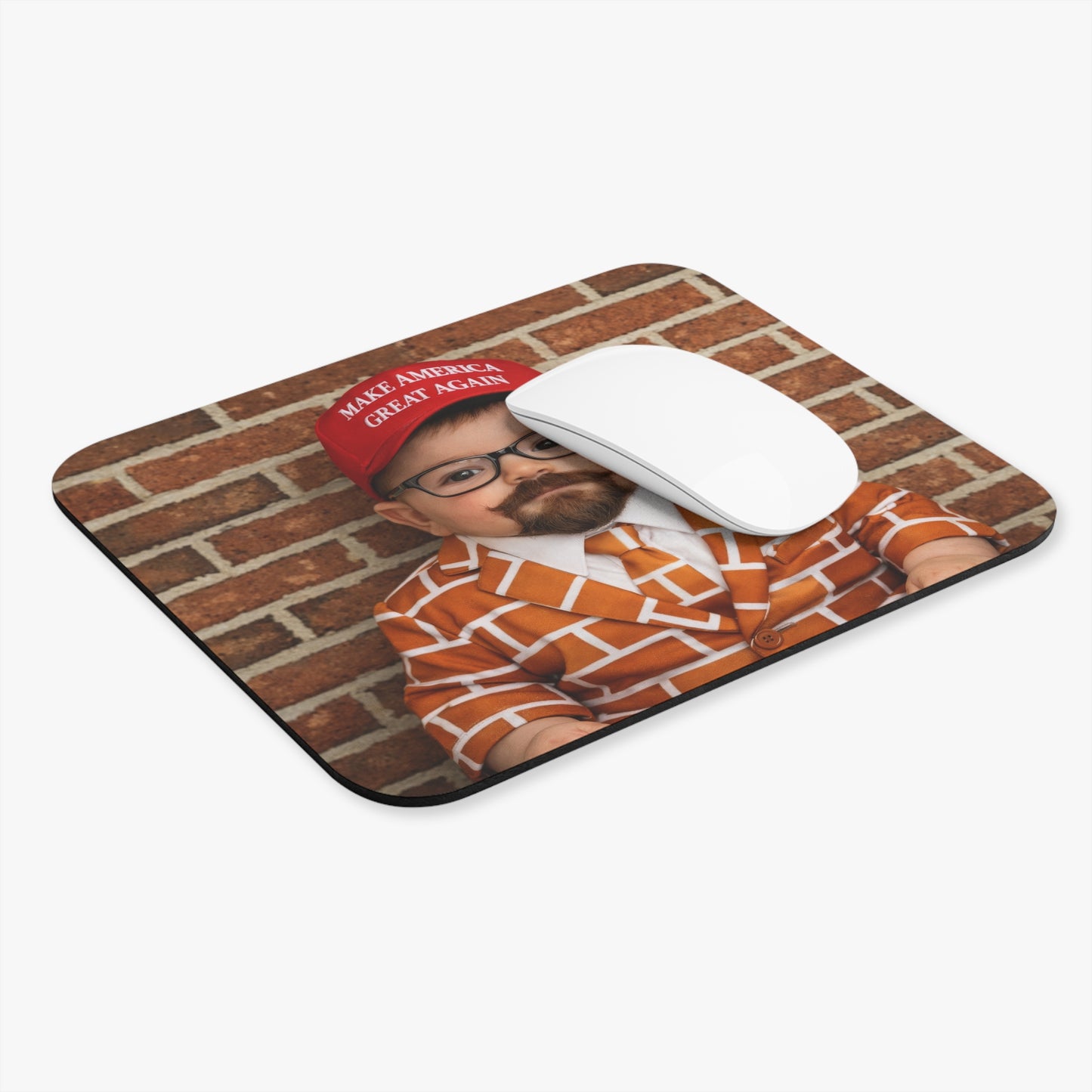 CLICK THE WALL: Brick Suit Mouse Pad - Blake Marnell