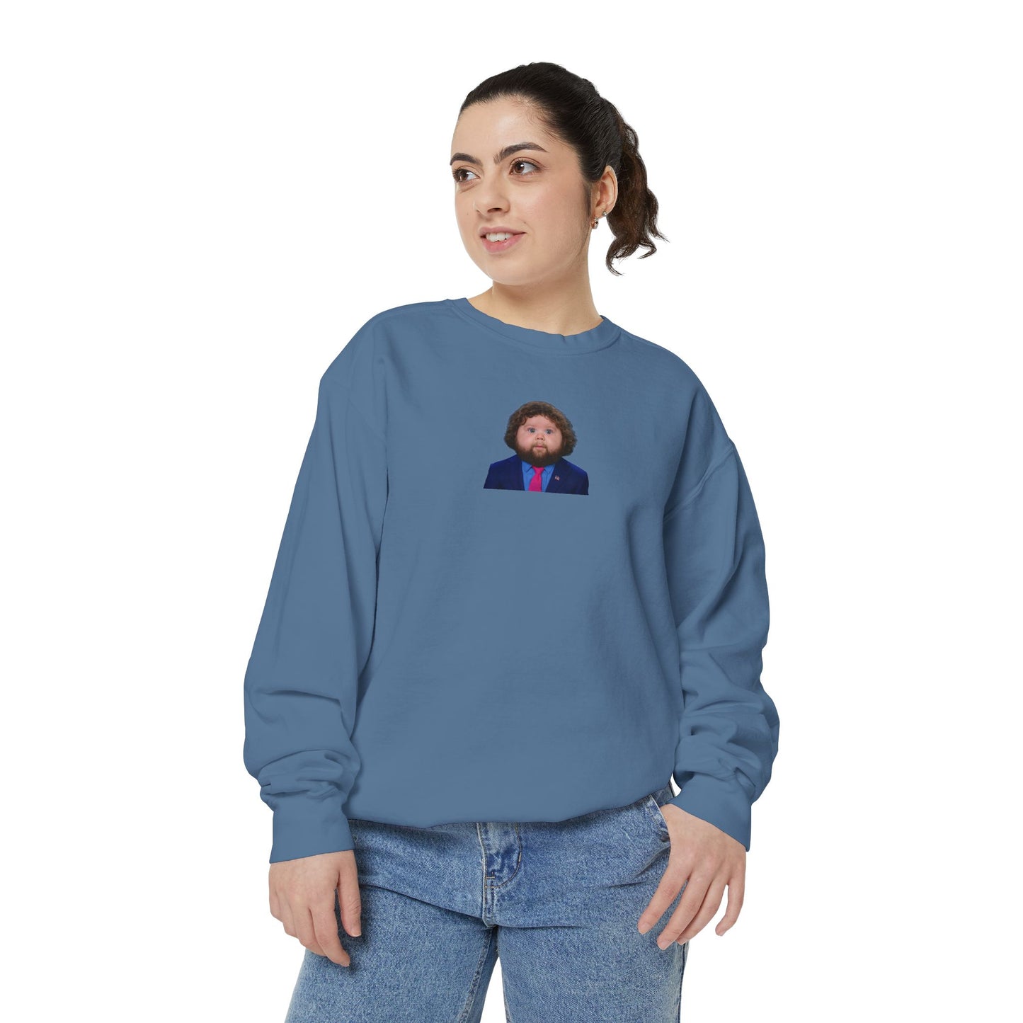 Unholy Mullet That Defies Physics Crewneck Sweatshirt - JD Vance
