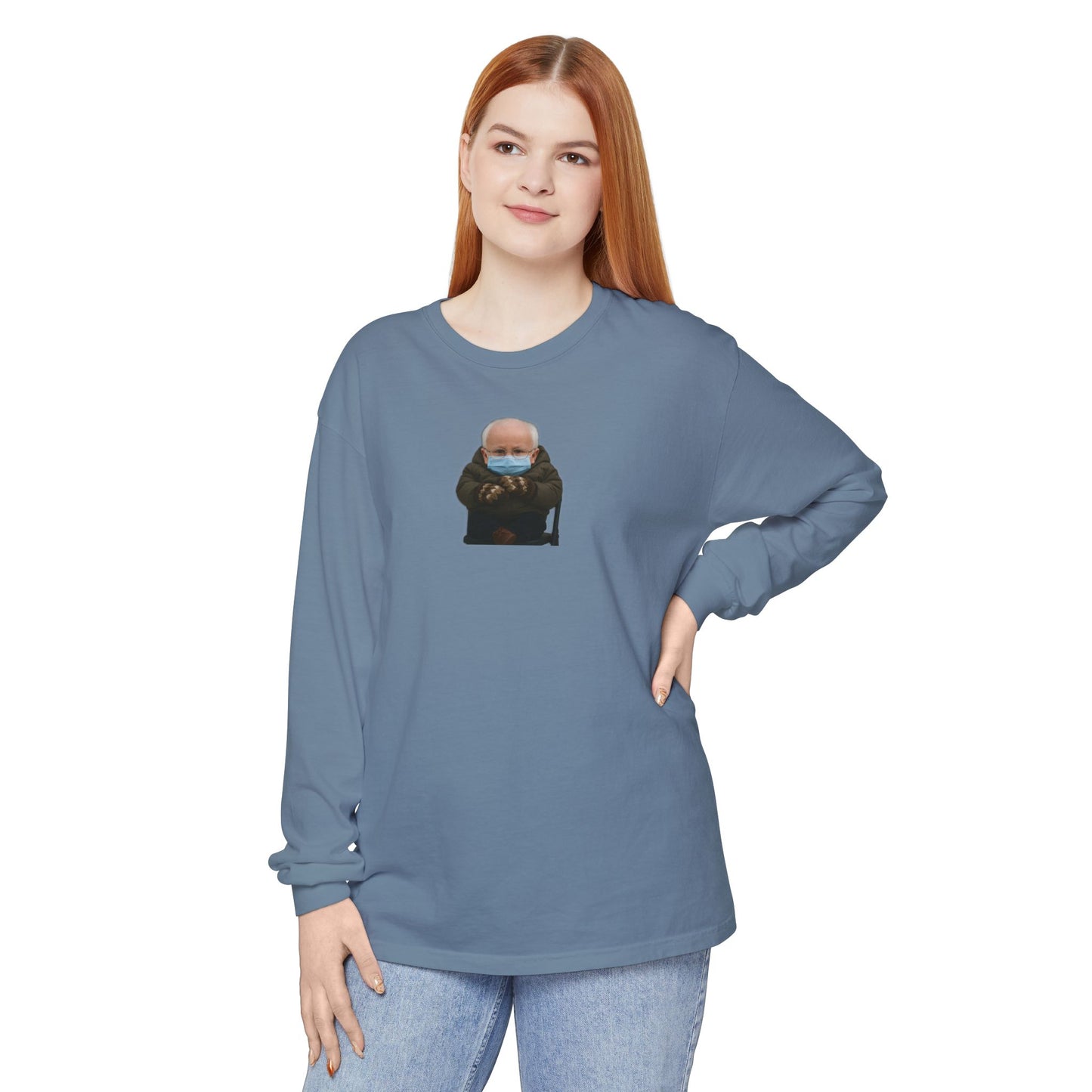 Mittens Long Sleeve Shirt - Bernie Sanders