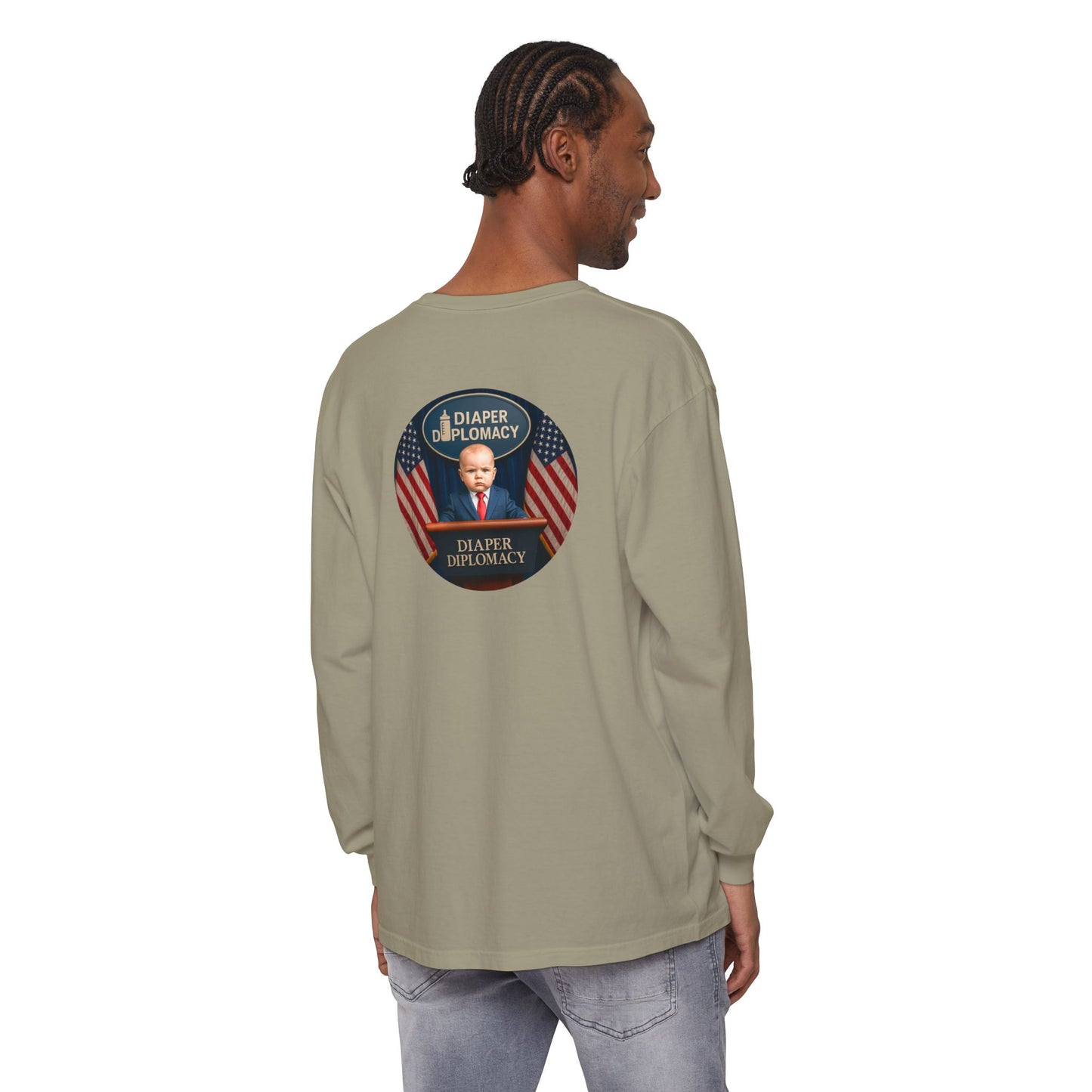 Diaper Diplomacy — Podium Baby Long Sleeve Tee