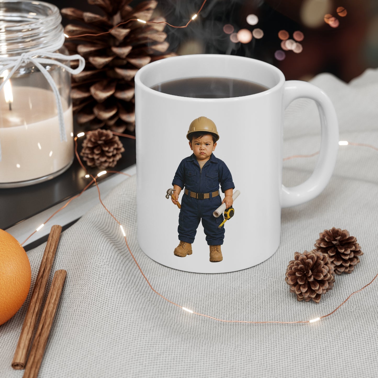 Inspection-Ready Mug - Navy Modern Seabee Construction Specialist