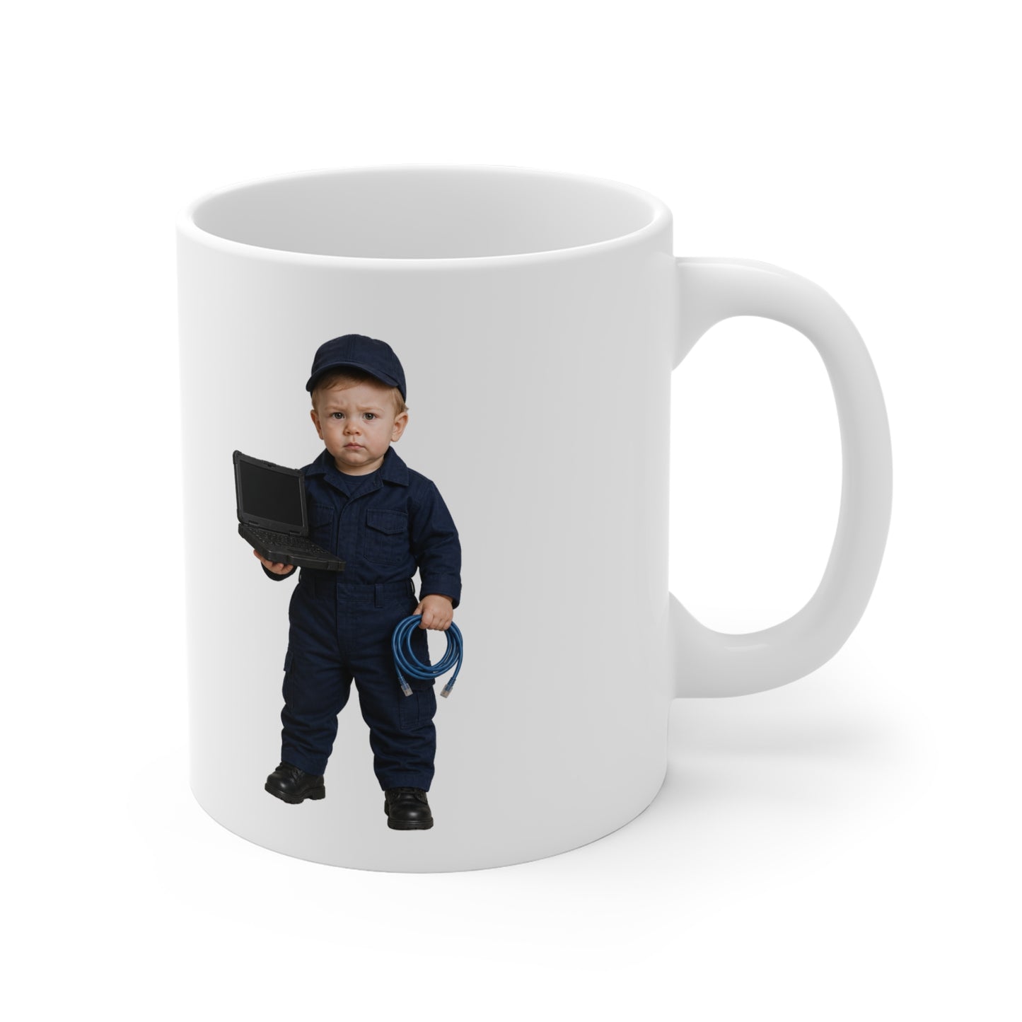 Inspection-Ready Mug - Navy Modern Cyber Technician