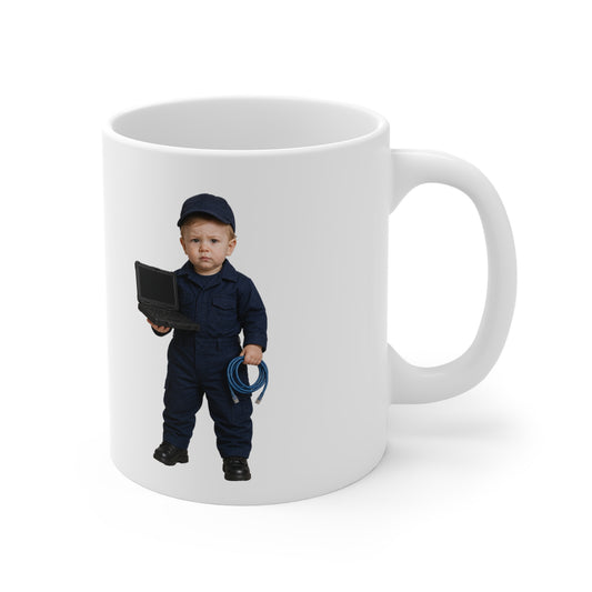 Inspection-Ready Mug - Navy Modern Cyber Technician