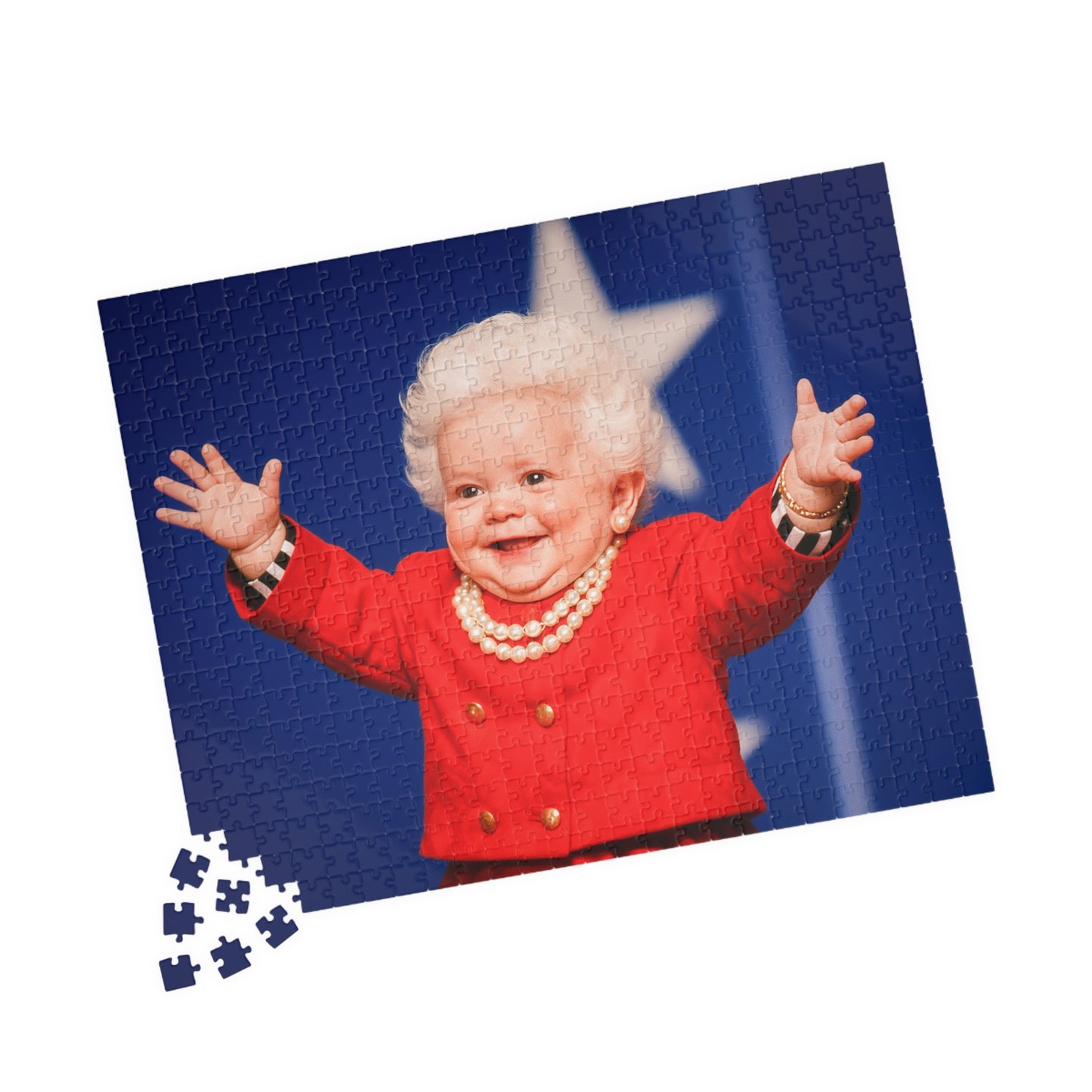 Pearls & Pages—Piece by Piece Puzzle (520 Pieces) - Barbara Bush