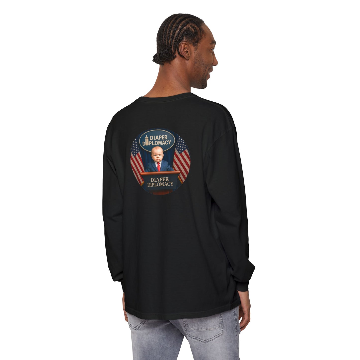 Diaper Diplomacy — Podium Baby Long Sleeve Tee