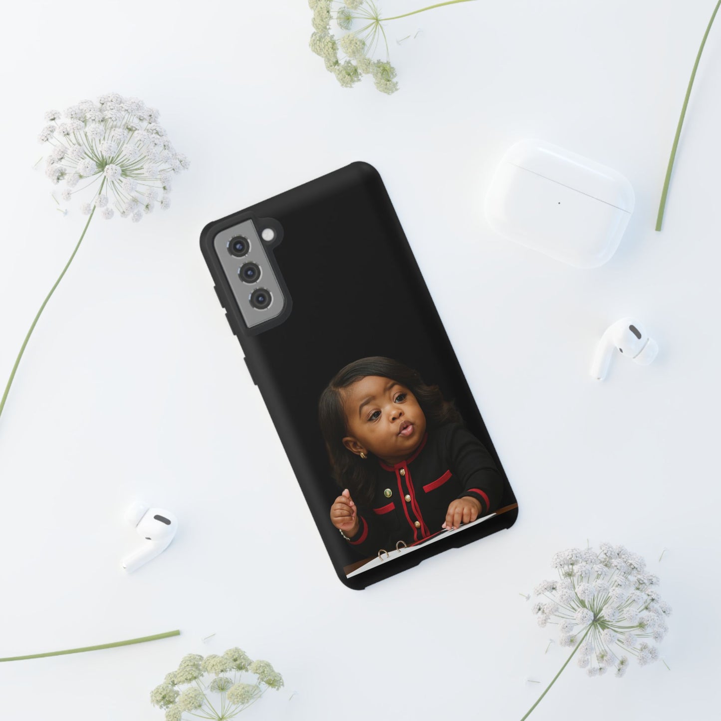 Glossed Up + Ready for the Group Chat Phone Case - Jasmine Crockett