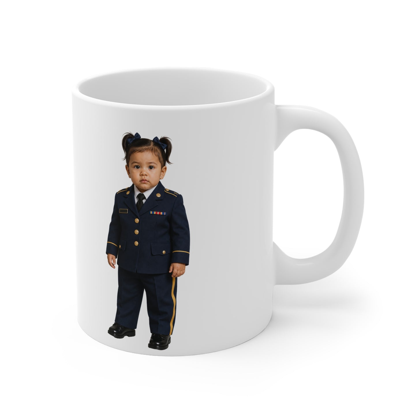 Duty Desk Mug - Army Modern Dress Uniform Hispanic Female