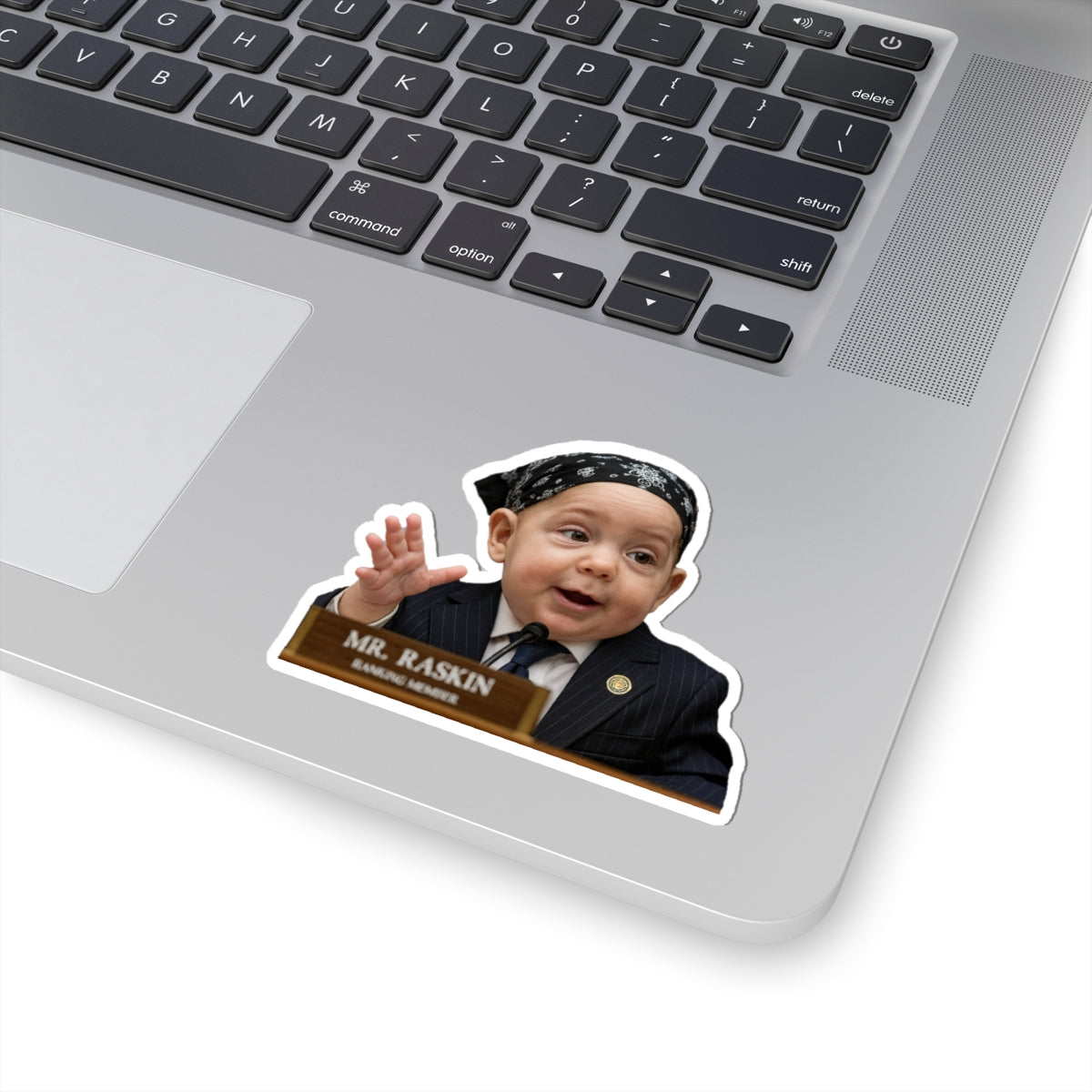 “Pocket-Size Patriot Peel” - Jamie Raskin Sticker