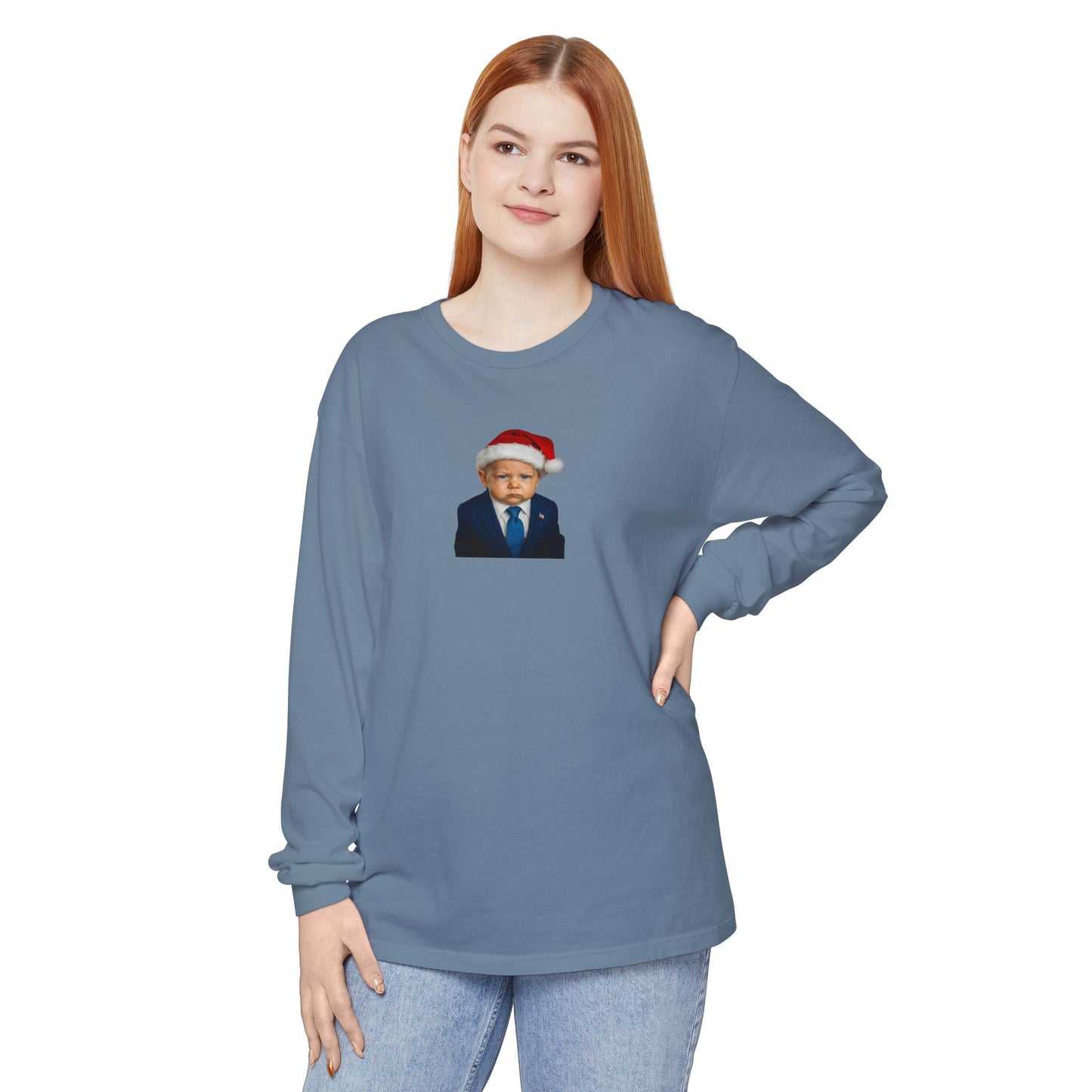 Make Christmas Great Again Long Sleeve Shirt - Donald J. Trump