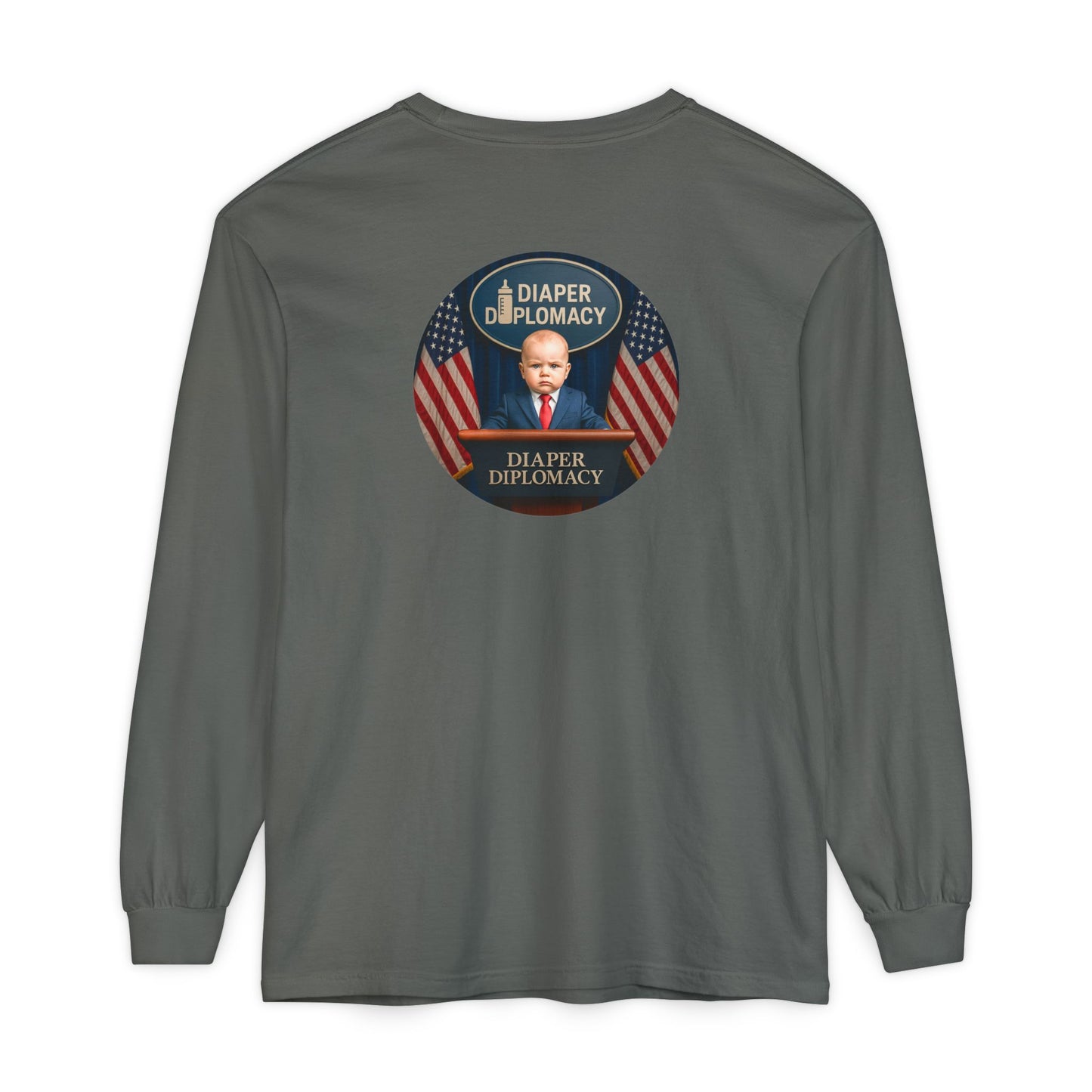 Diaper Diplomacy — Podium Baby Long Sleeve Tee