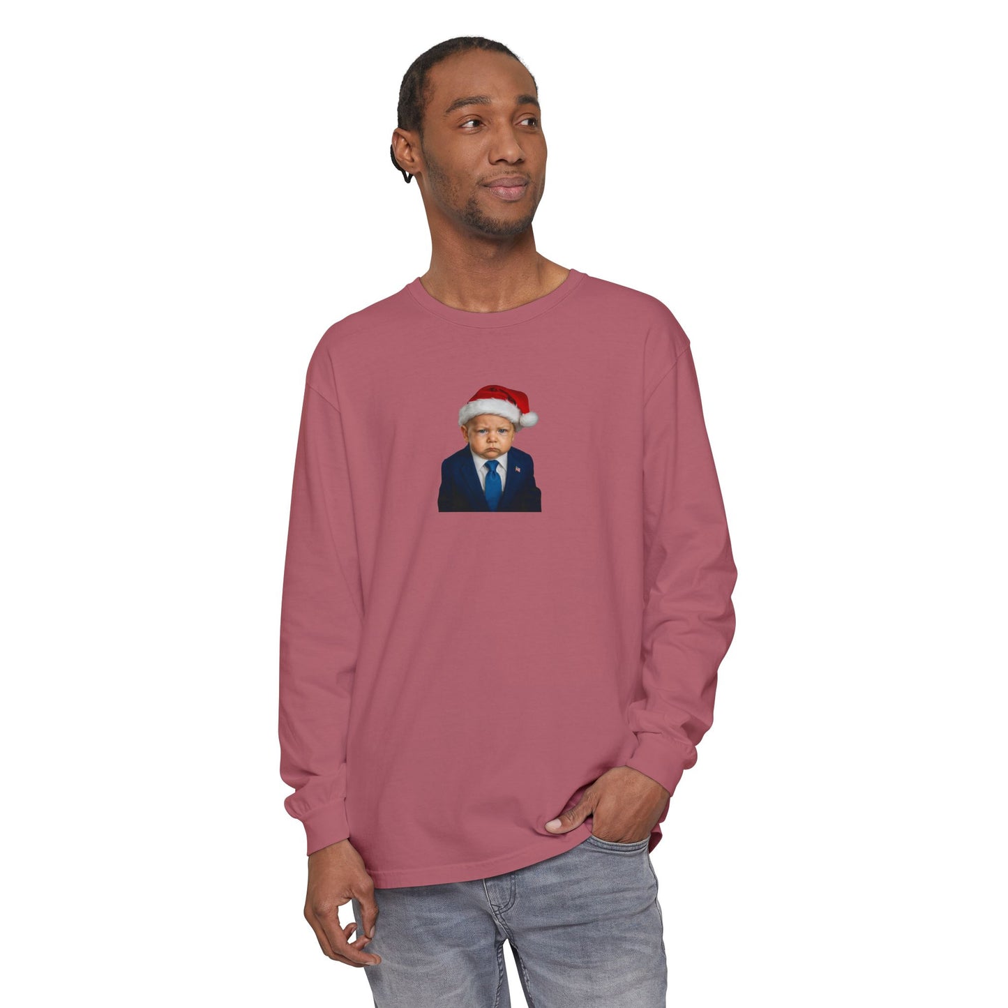 Make Christmas Great Again Long Sleeve Shirt - Donald J. Trump