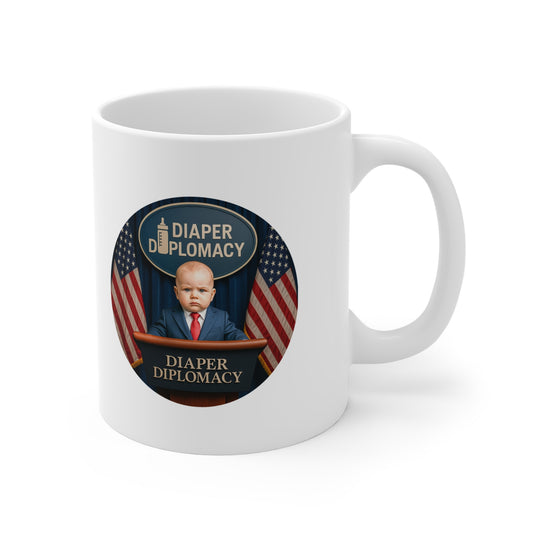 Diaper Diplomacy — Podium Baby Official Mug (11oz)