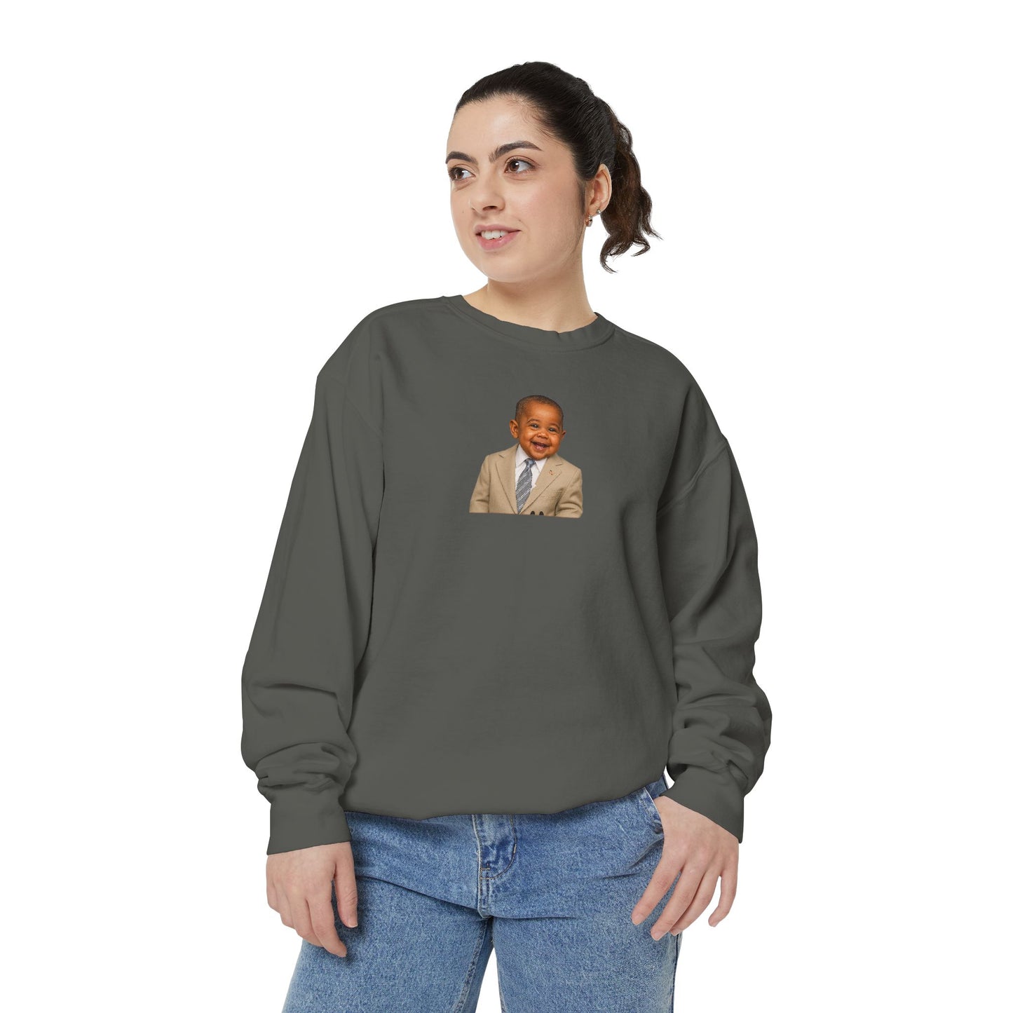 "Yes We Tan" Crewneck Sweatshirt - Barack Obama