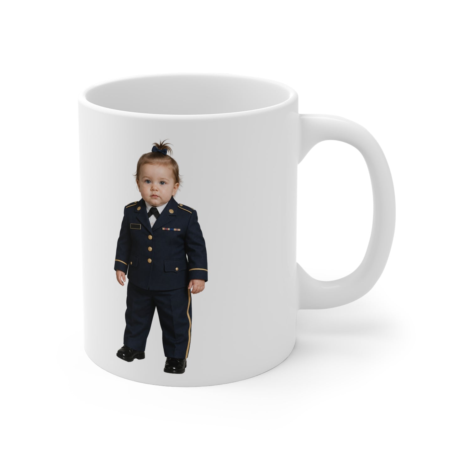 Formation Coffee Mug - Army Modern Dress Uniform White Female