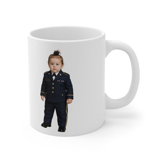 Formation Coffee Mug - Army Modern Dress Uniform White Female