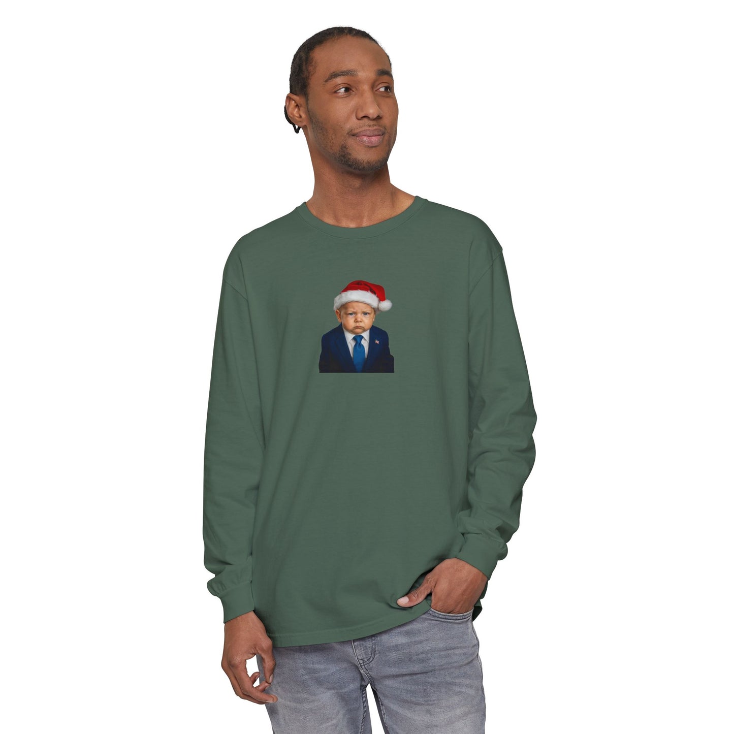 Make Christmas Great Again Long Sleeve Shirt - Donald J. Trump
