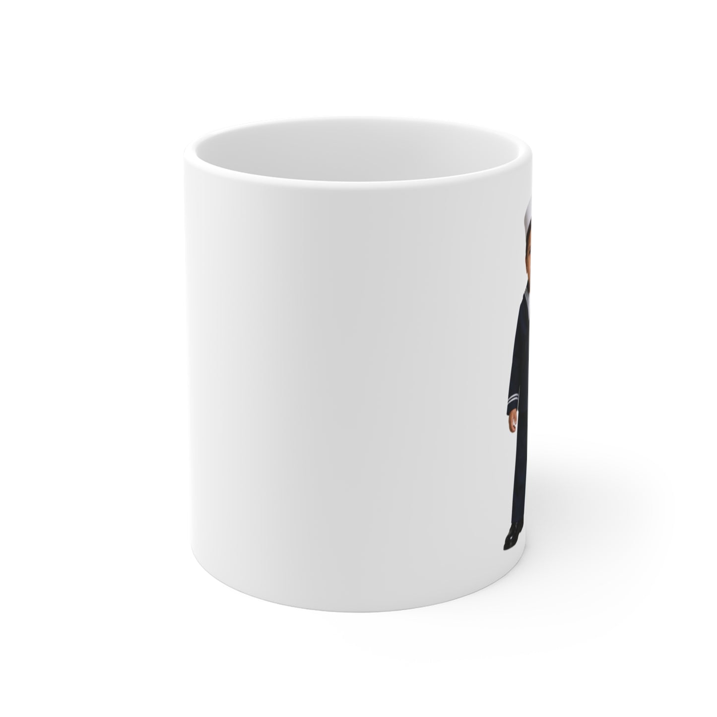Inspection-Ready Mug - Navy Modern Dress Uniform Native American Male
