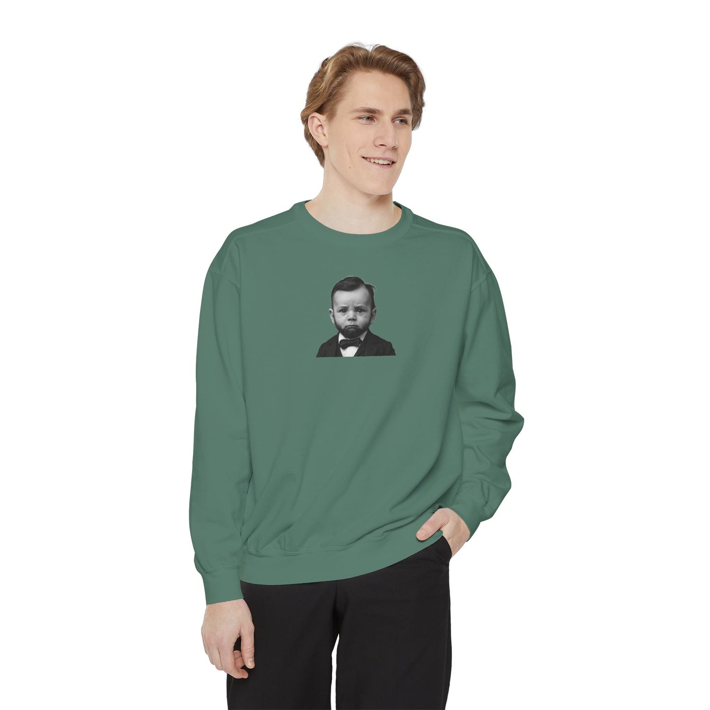 Cabinet-Level Cozy Crewneck Sweatshirt - Abraham Lincoln