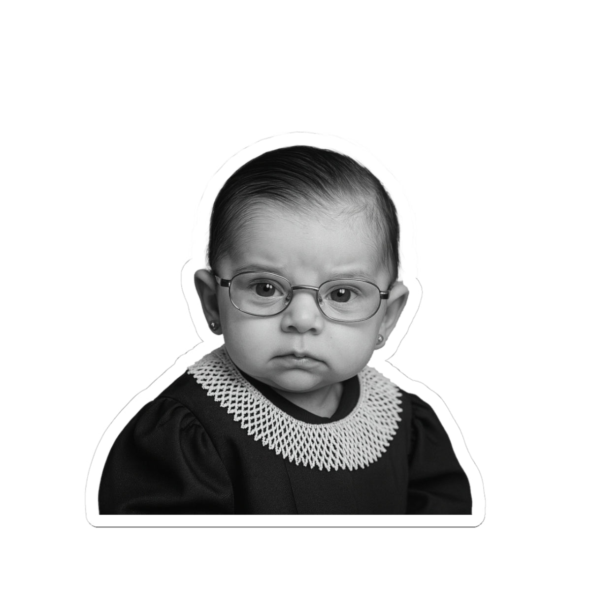 Stick It to ‘Em, Baby Justice Sticker - Justice Ruth Bader Ginsburg (RBG)