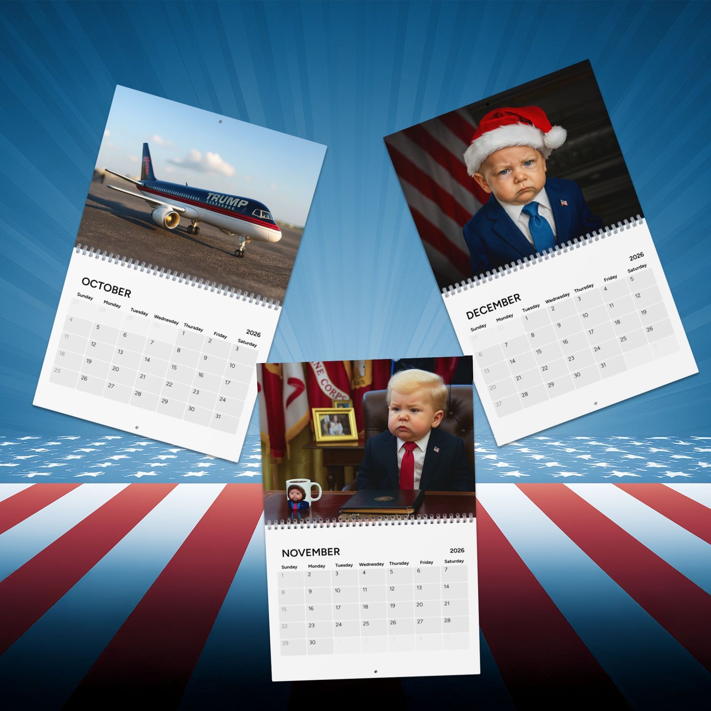 The YUGE Year: Diaper Diplomacy 45th/47th Edition Wall Calendar