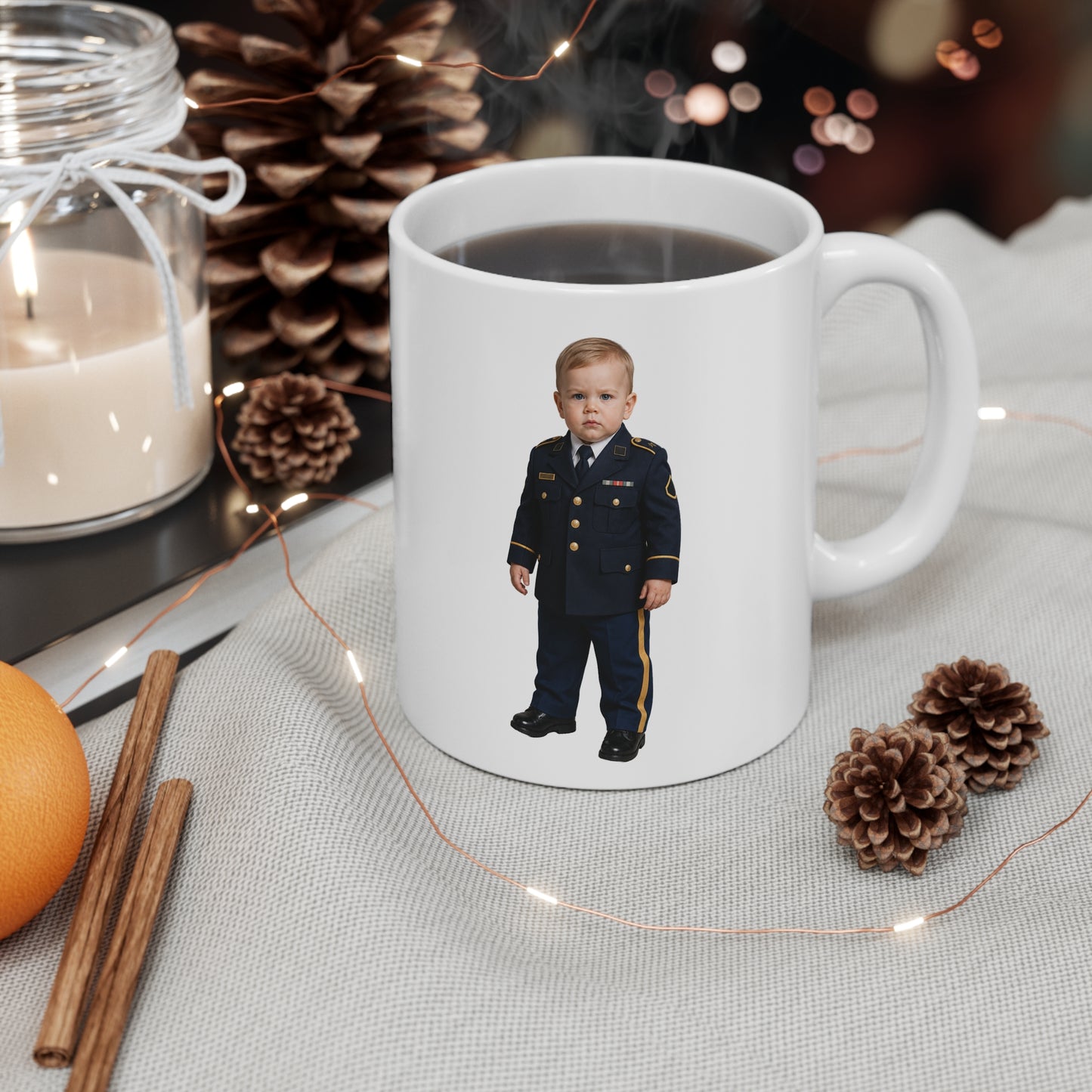 Mess Hall Mug - Army Modern Dress Uniform White Male