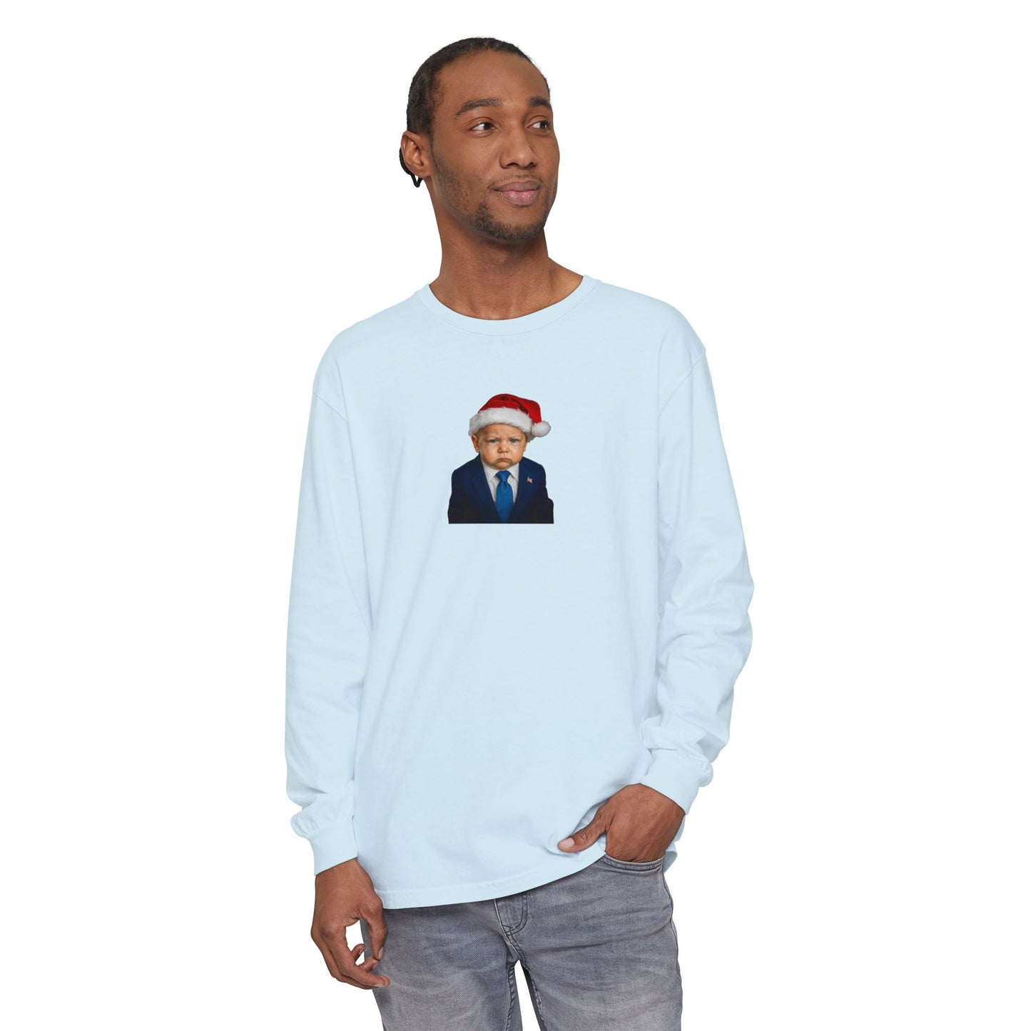 Make Christmas Great Again Long Sleeve Shirt - Donald J. Trump