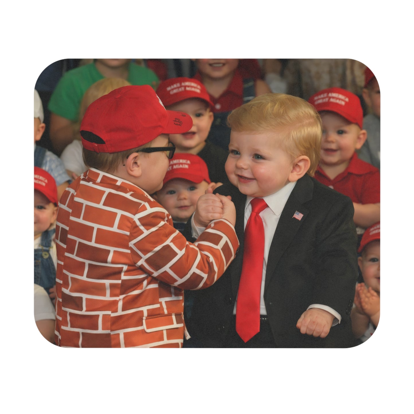 Desk Rally: Baby Trump x Baby Brick Suit Mouse Pad - Blake Marnell