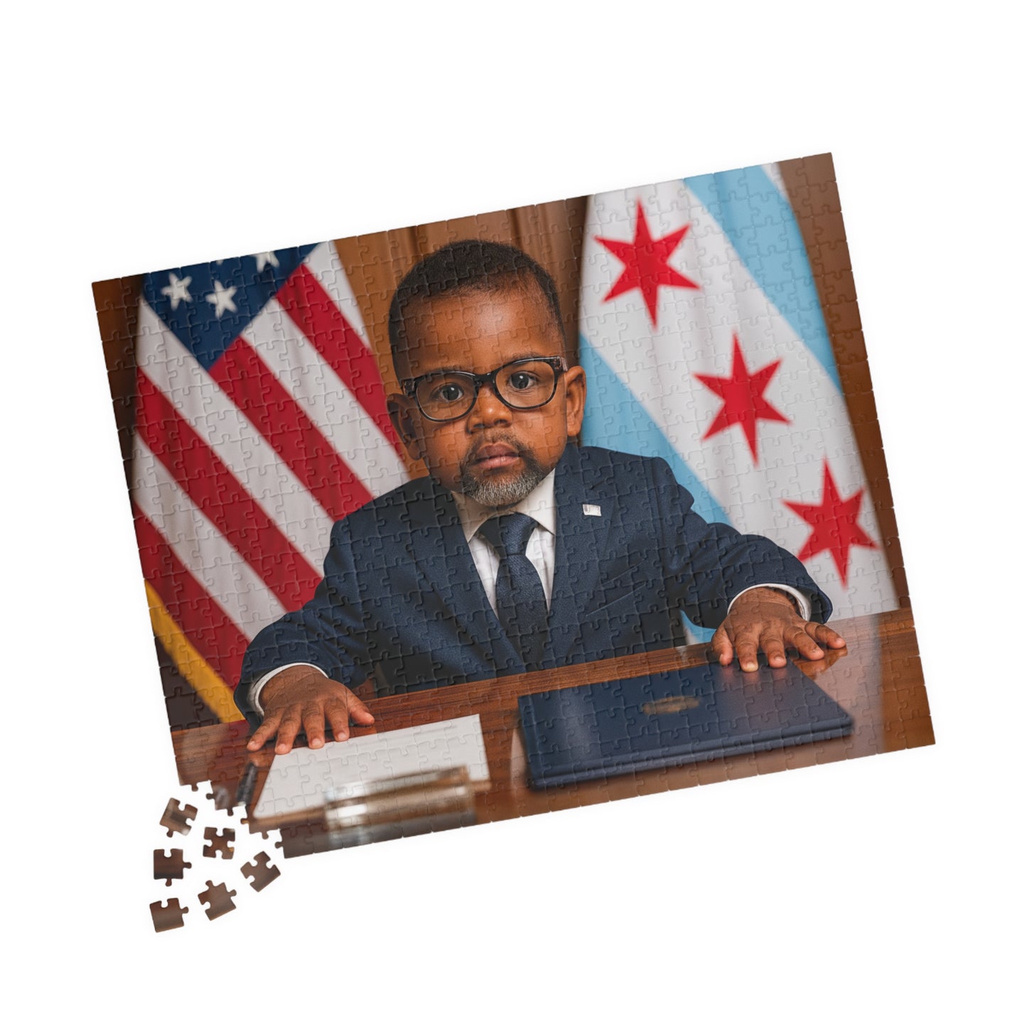 The City We Deserve—Piece by Piece Puzzle (520 Pieces) - Mayor Brandon Johnson