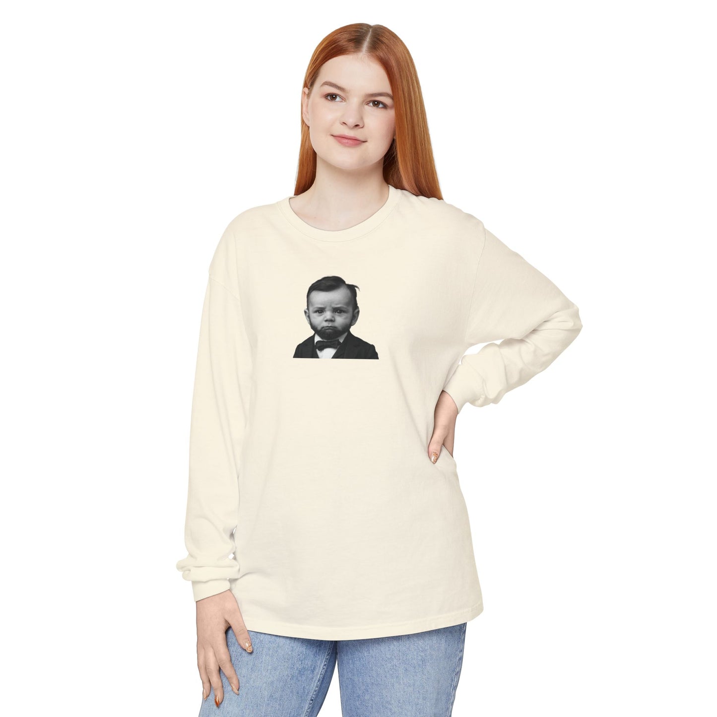 Sleeves of the House Divided (But Warm) Long Sleeve Shirt - Abraham Lincoln