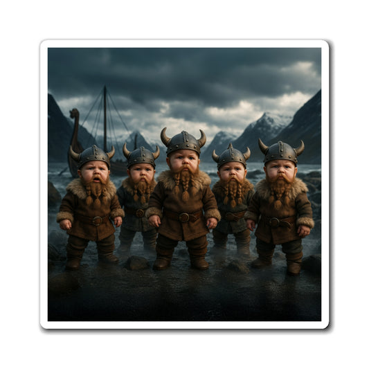 Fridge Raid Bearded Nordic Pagan Magnet