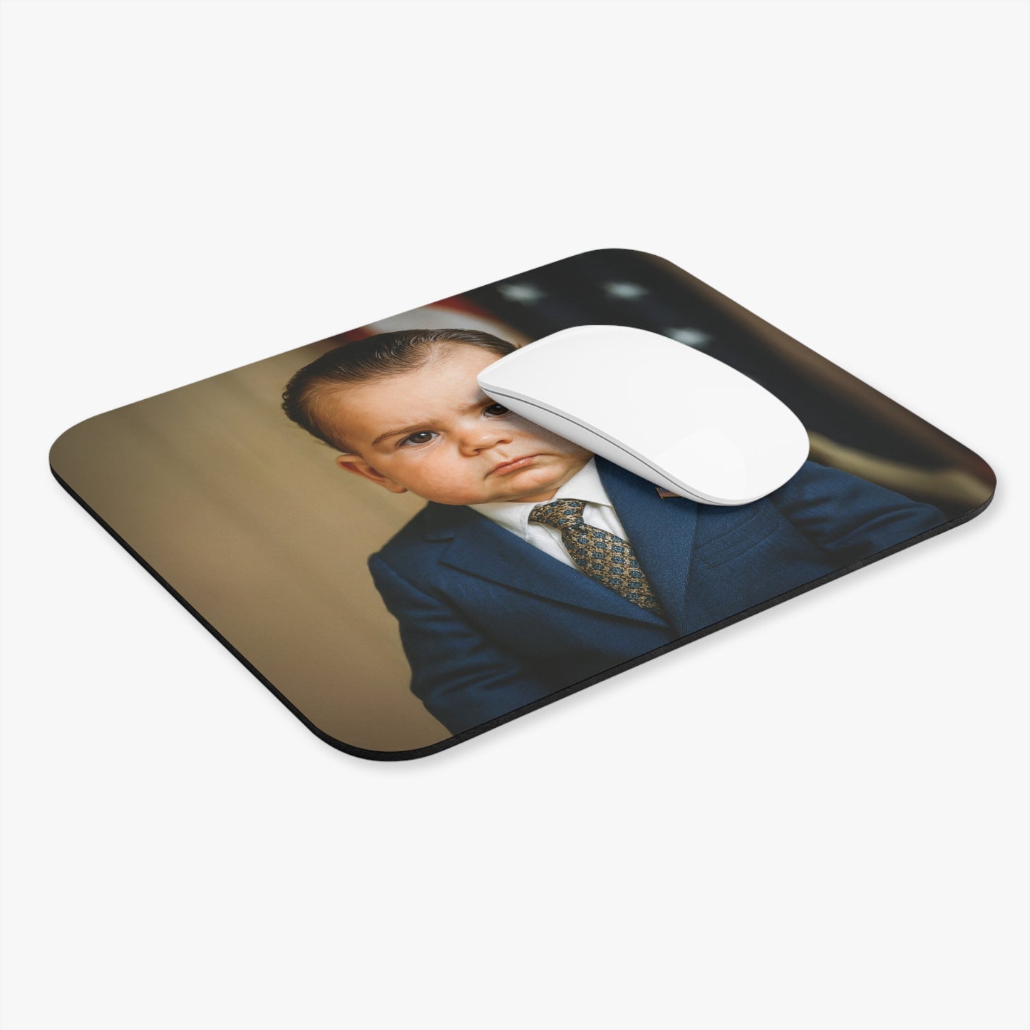 Click, Cover, Contain Mouse Pad - Richard Nixon