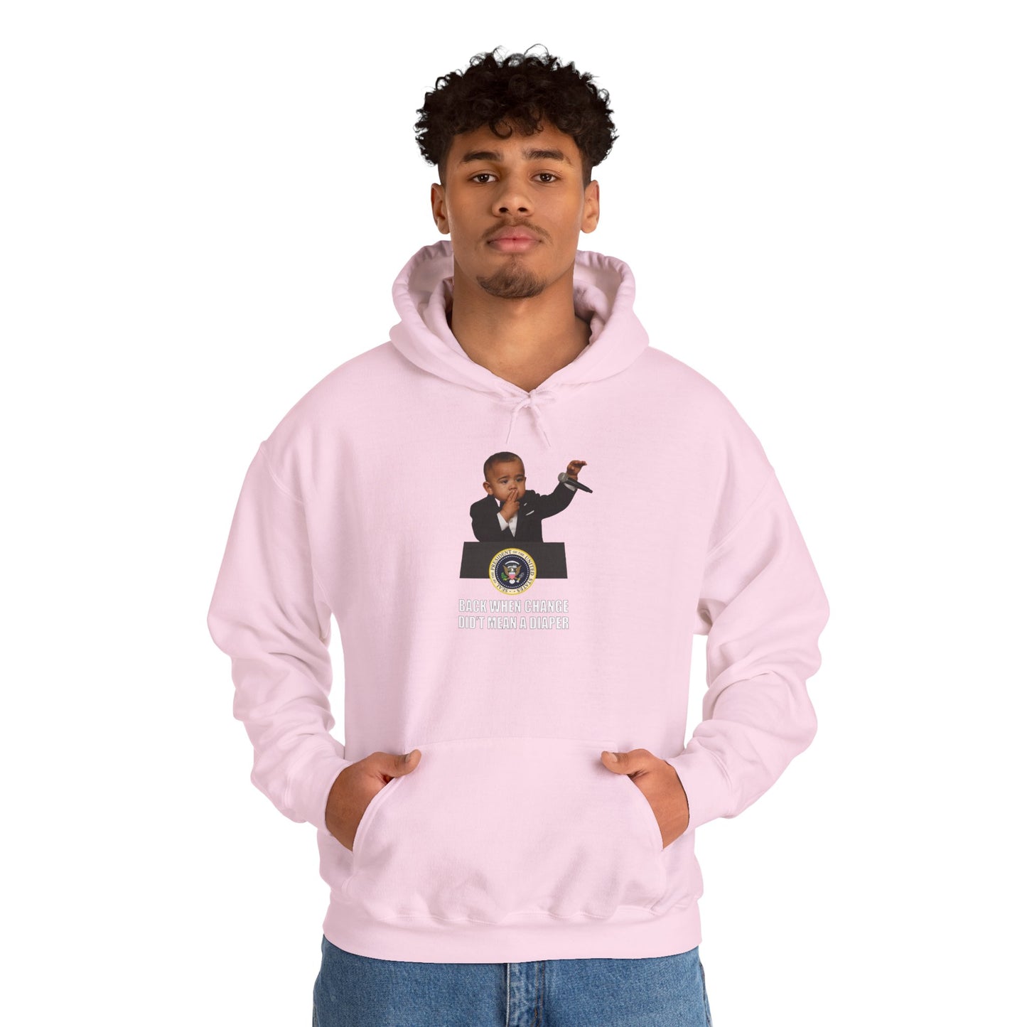 Back When Change Didn't Mean a Diaper Hoodie -  Barack Obama