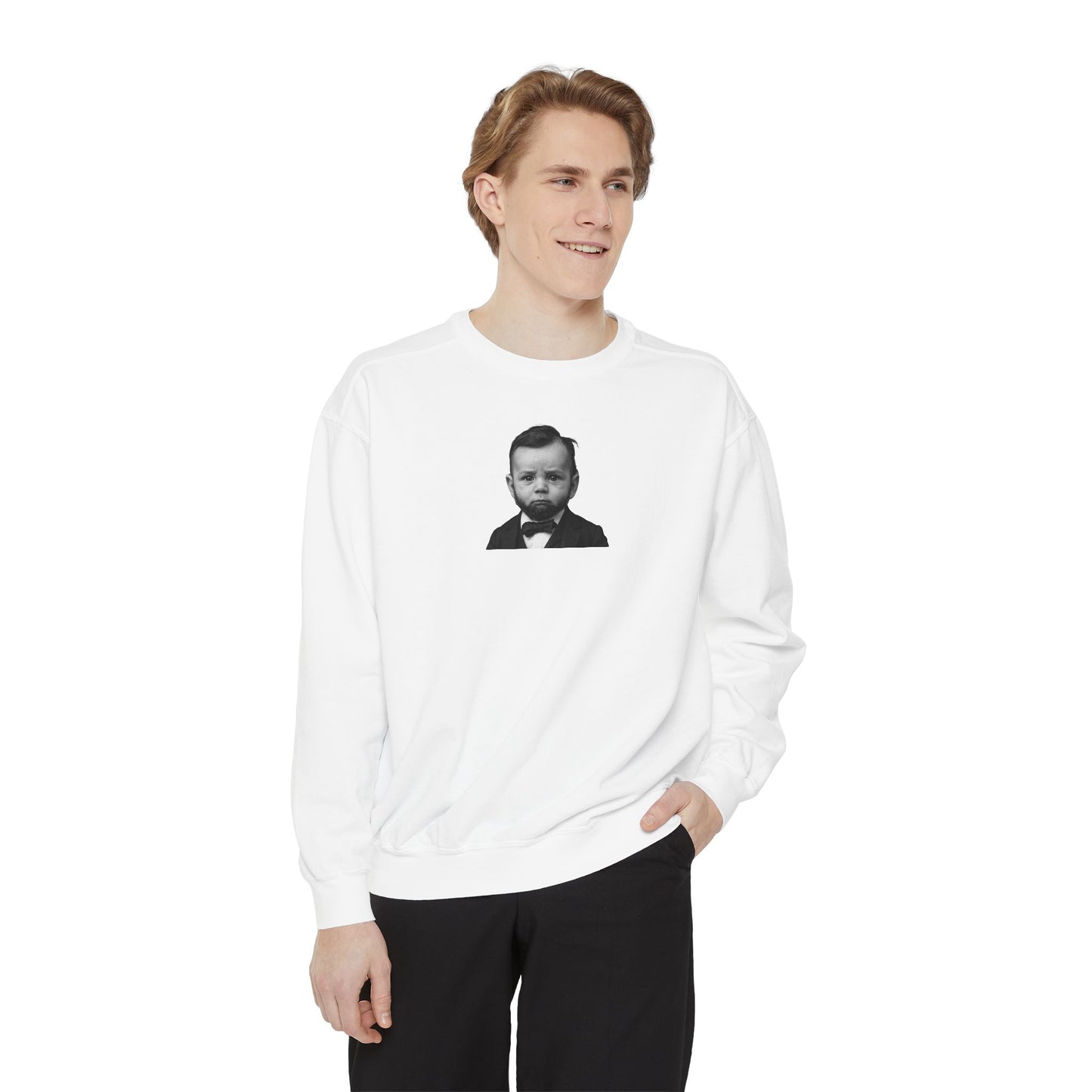 Cabinet-Level Cozy Crewneck Sweatshirt - Abraham Lincoln