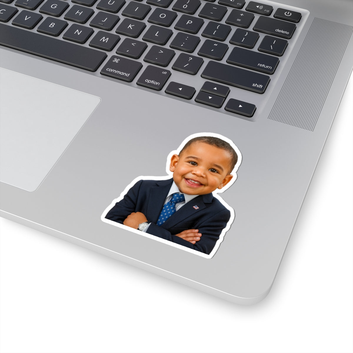 Let Me Be Clear… It Sticks Sticker - Barack Obama